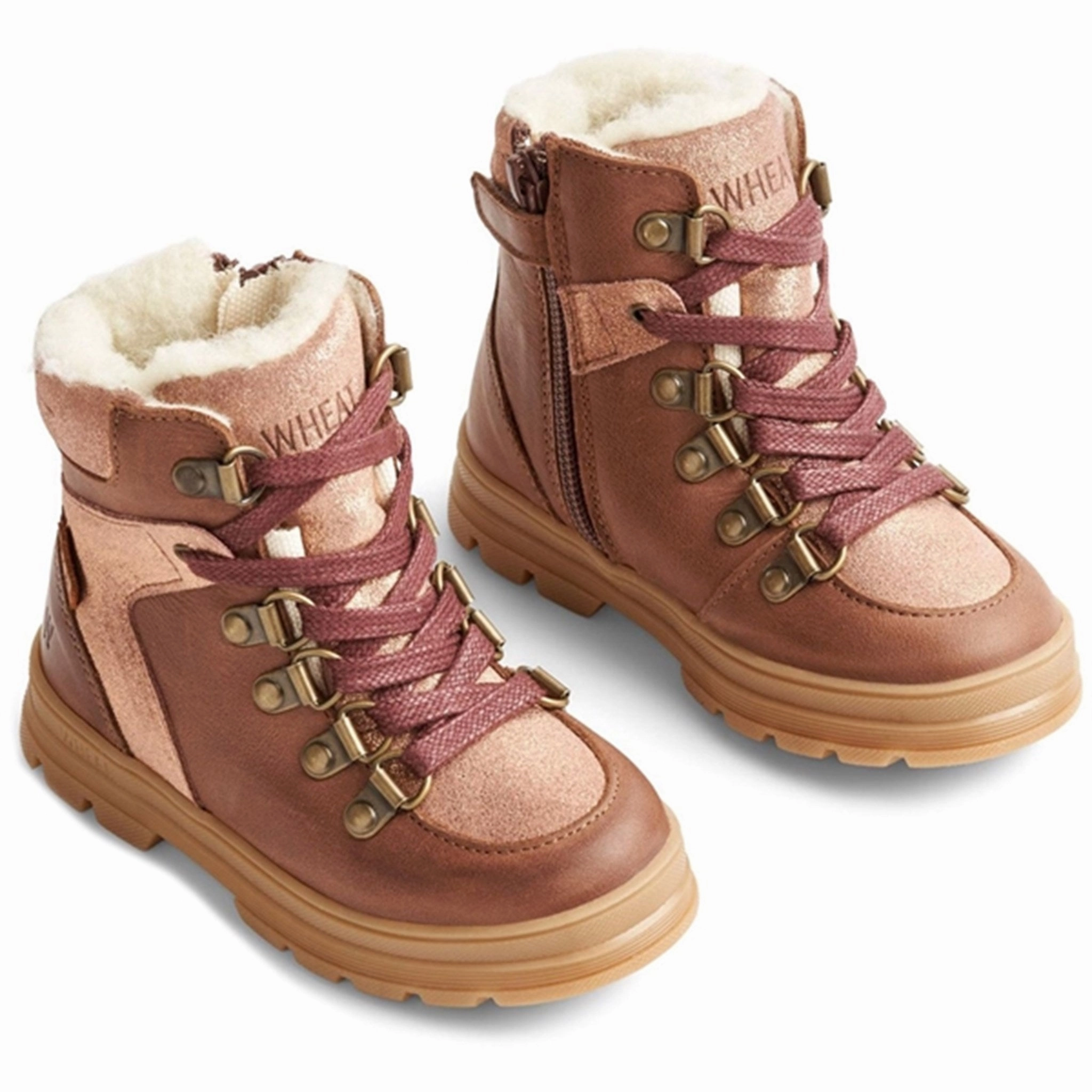 Wheat Winter Boots Toni Tex Hiker Glitter Rose Insulated Weather Resistant User Rubber Sole