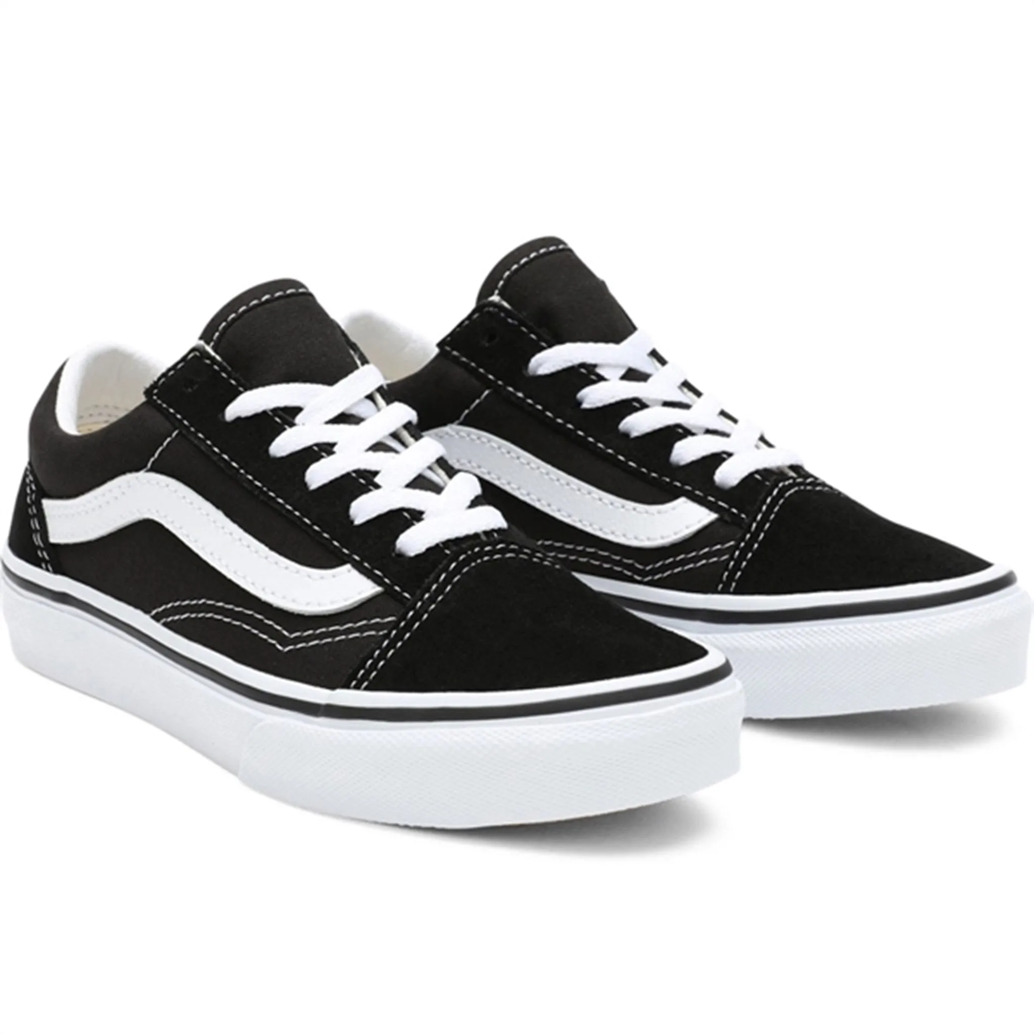 RubberHeel Outdoor Activity VANS Old Skool Black/True White Shoes