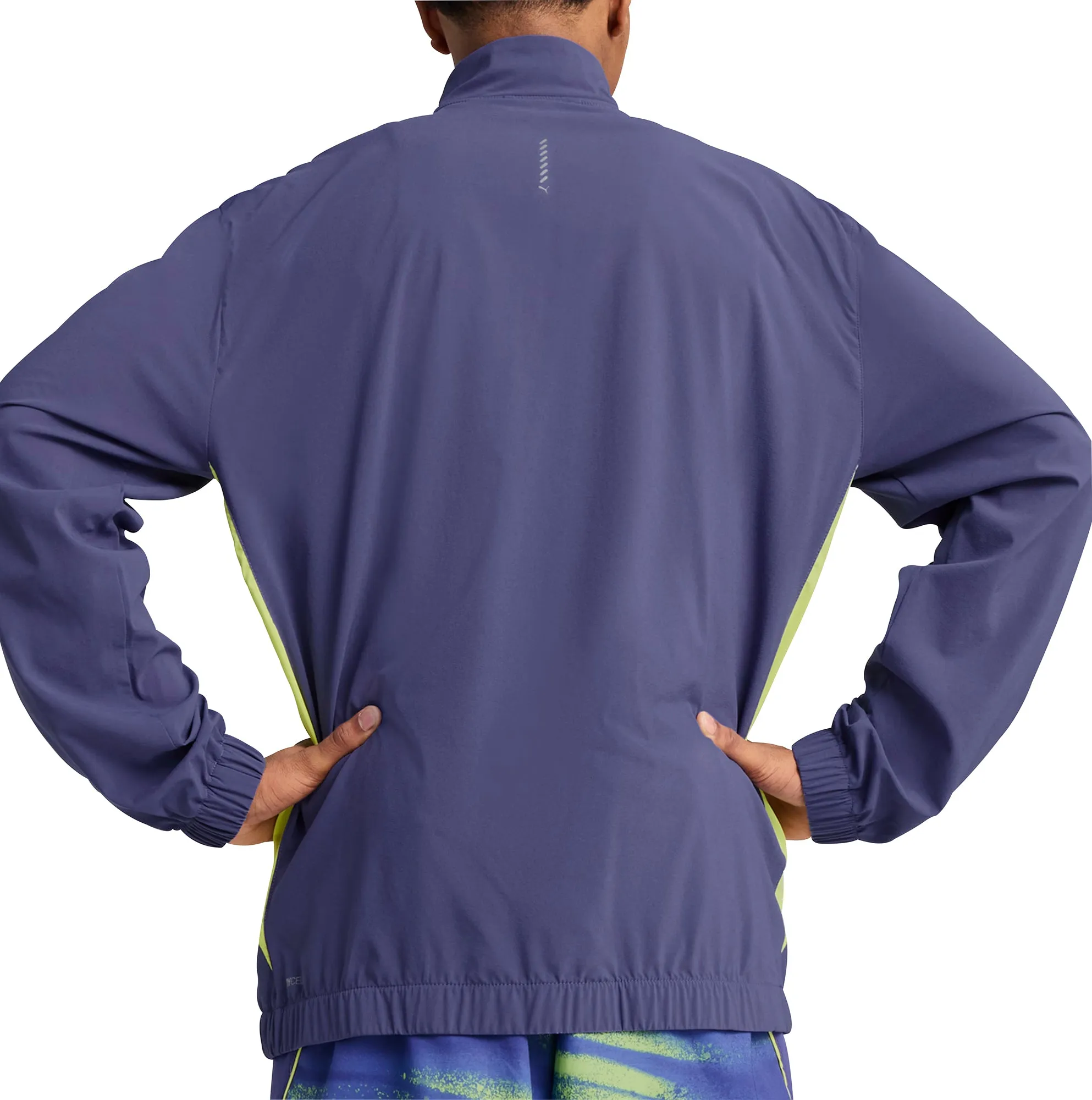 Puma Velocity Woven Mens Running Jacket - Blue Flexible Design Trail Fit