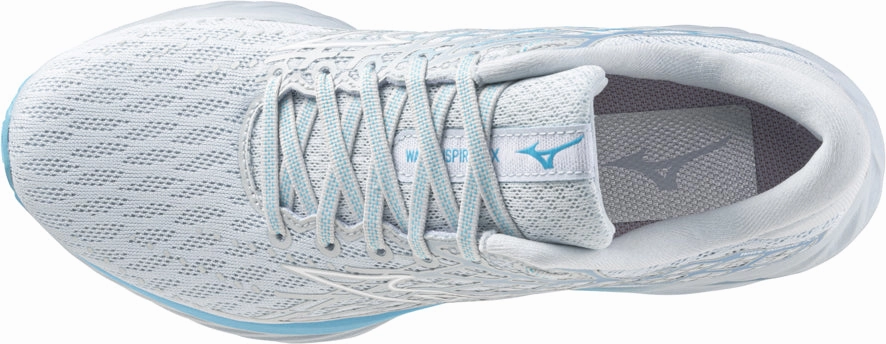 Mizuno Wave Inspire 20 Womens Running Shoes - White Unidirectional Flex Lines