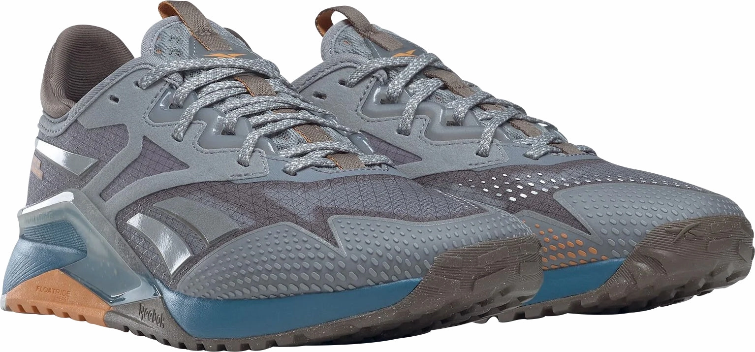 Reebok Nano X2 TR Adventure Womens Training Shoes - Grey Responsive Ride Experience Compression Molded EVA