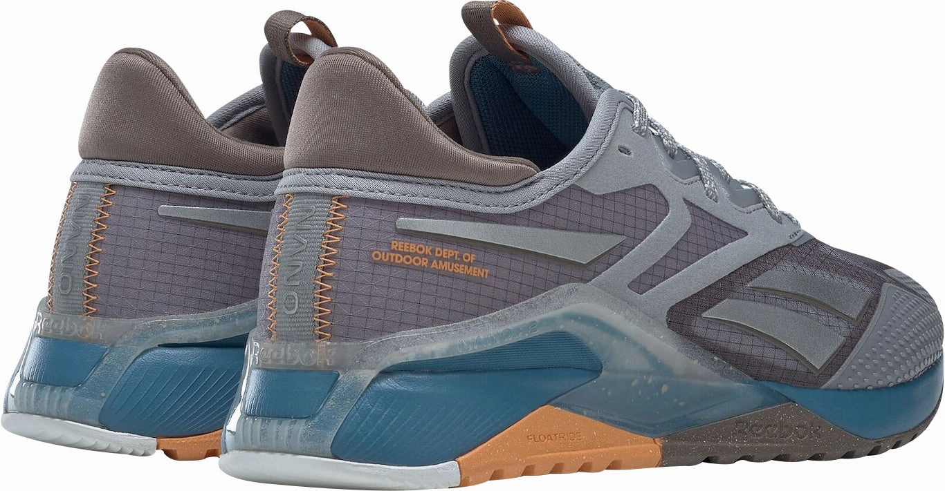 Reebok Nano X2 TR Adventure Womens Training Shoes - Grey Slip   On Style Tensile Barrier Tech
