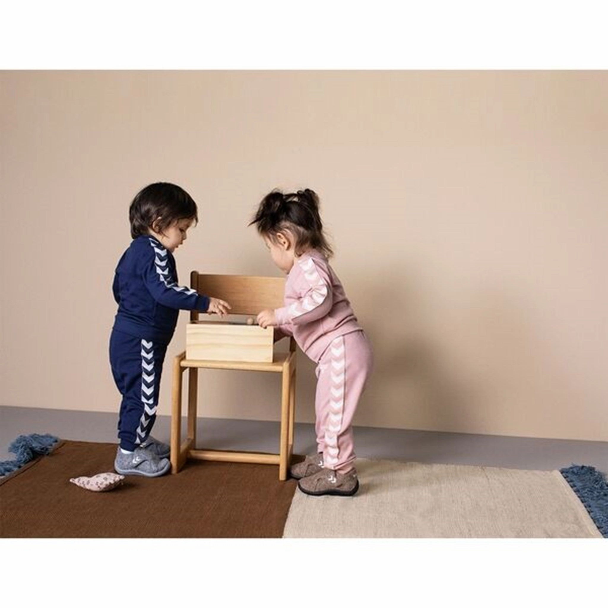 Hummel Beige Wool Slipper Infant Sleek And Comfy