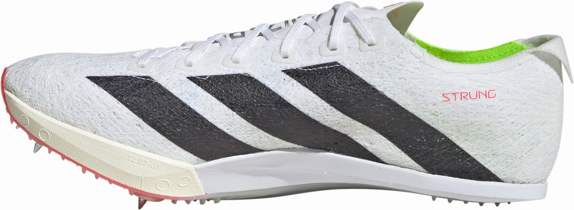 adidas Adizero Prime SP 3 Strung Running Spikes - White Stable Heel Speed Design
