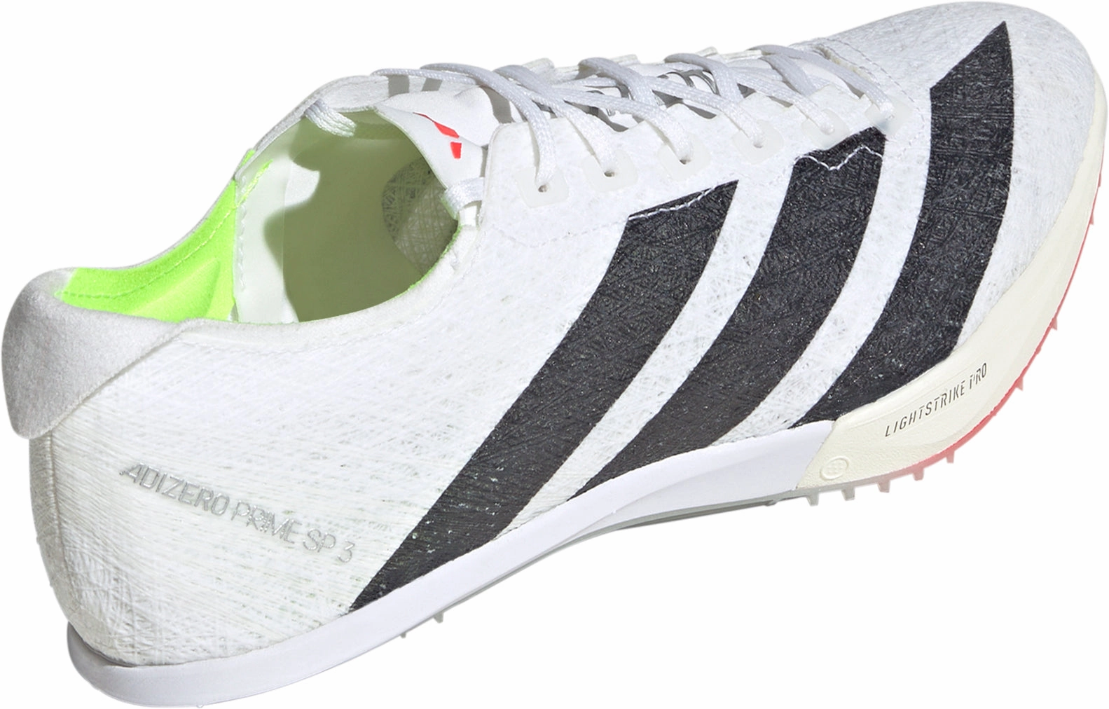 adidas Adizero Prime SP 3 Strung Running Spikes - White Smooth stride