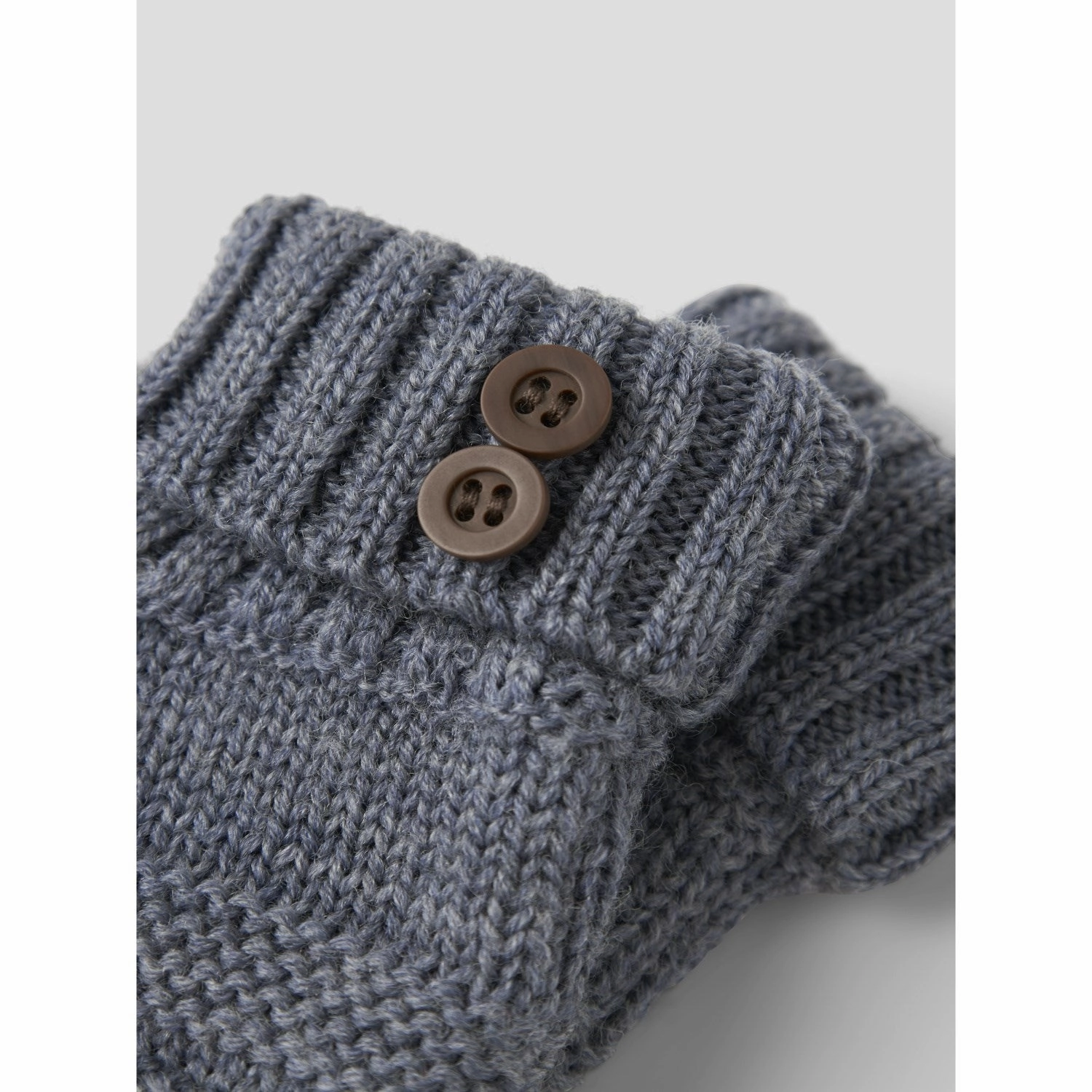 Name It Folkstone Gray Nbmwrilla Wool Knit Slippers Relaxation Fit