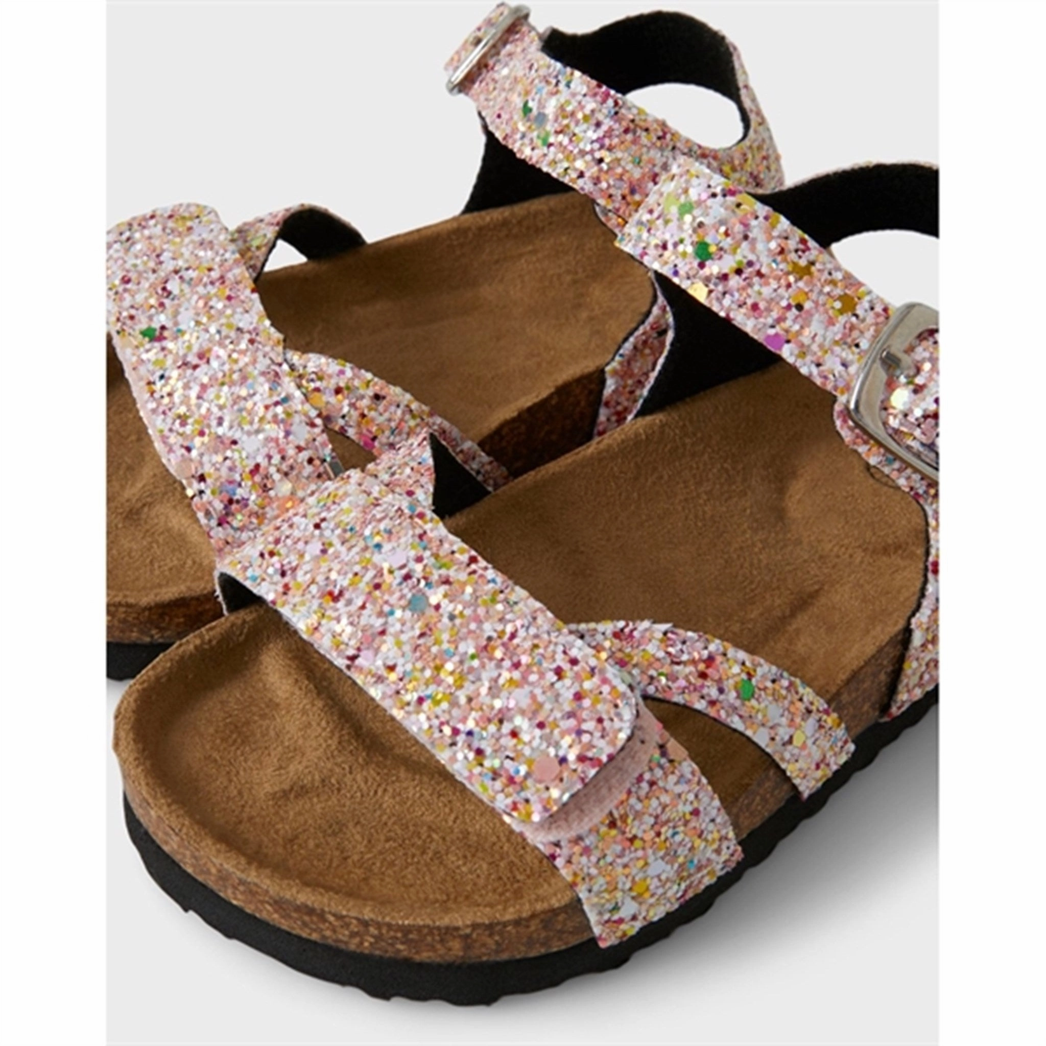Comfortable Outsole Water-Resistant Slides Name it Jet Stream Multi Glitter Fiona Sandal