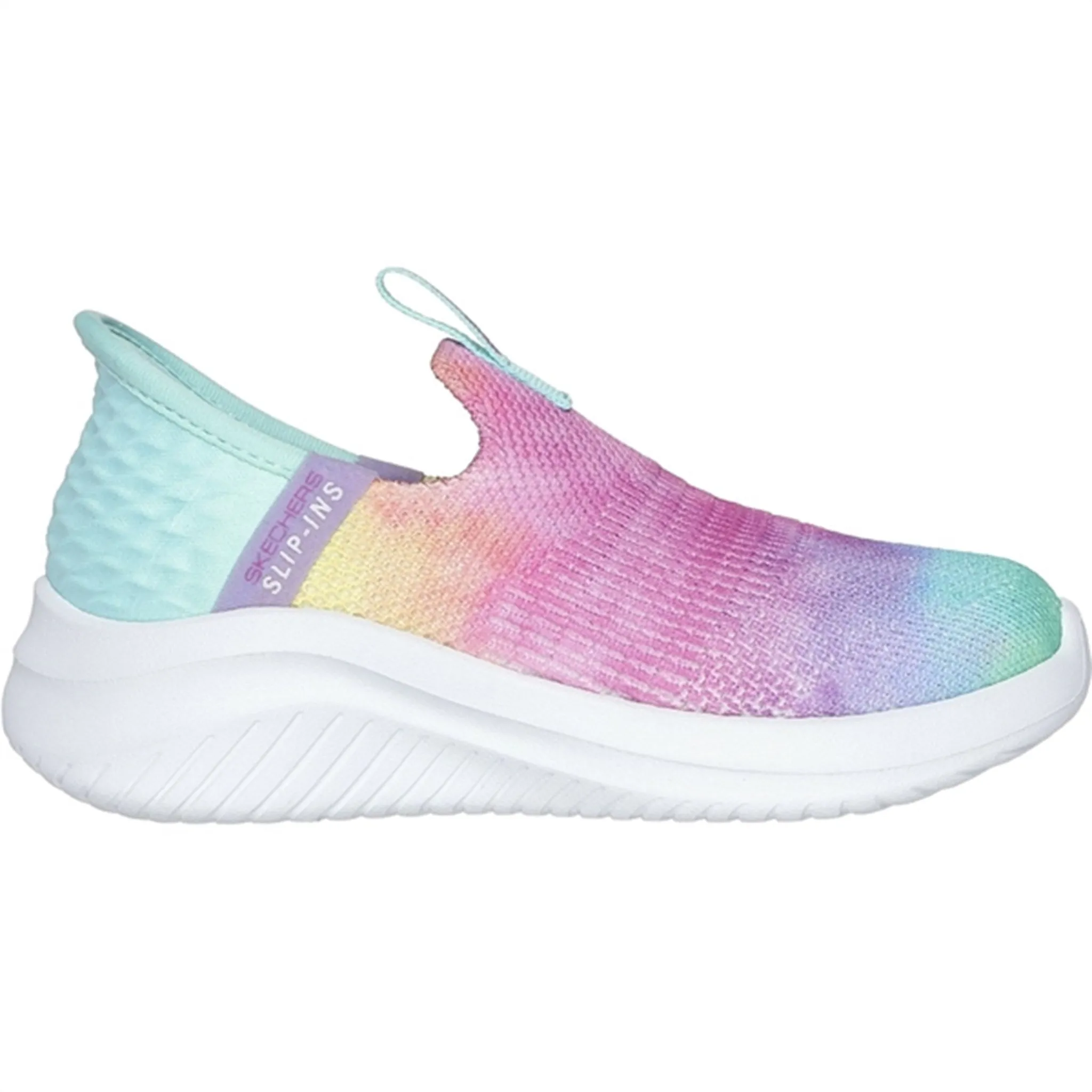 Skechers Ultra Flex 3.0 Pastel Clouds Slip-Ins Multicolor Pull Tab Hyperelastic Foam Layers