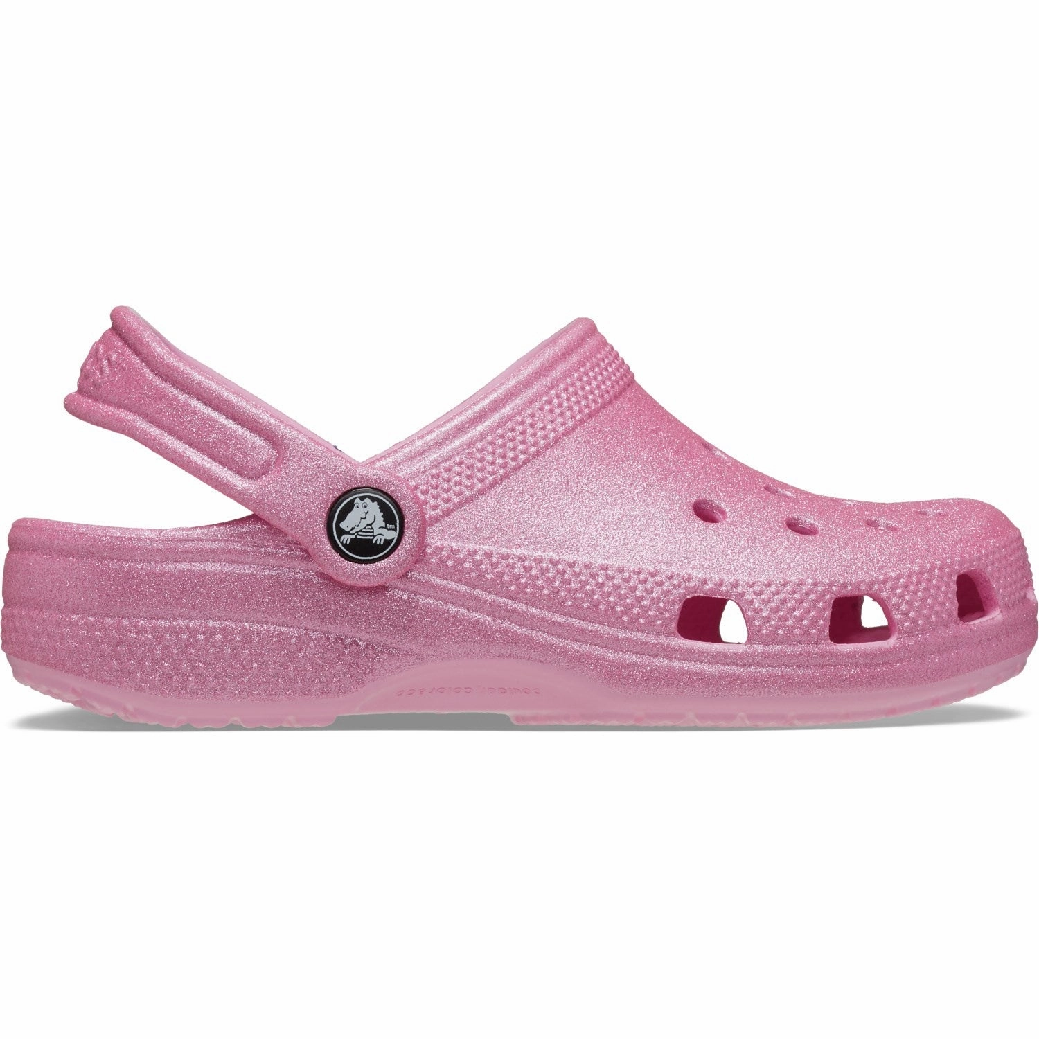 Recycled Rubber Crocs Pink Tweed Glitter Classic Glitter Clog