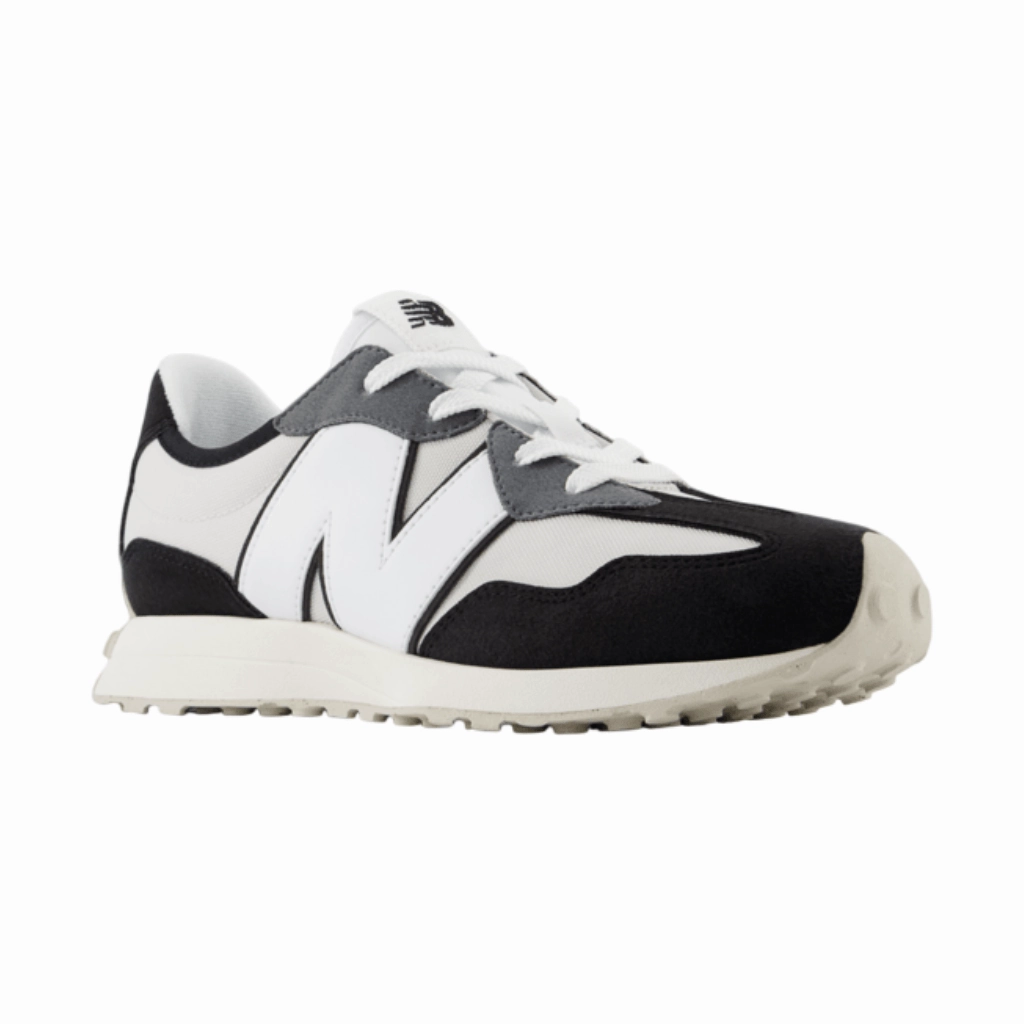 Shock-absorbing heel zones ease repetitive landings New Balance 327 Junior