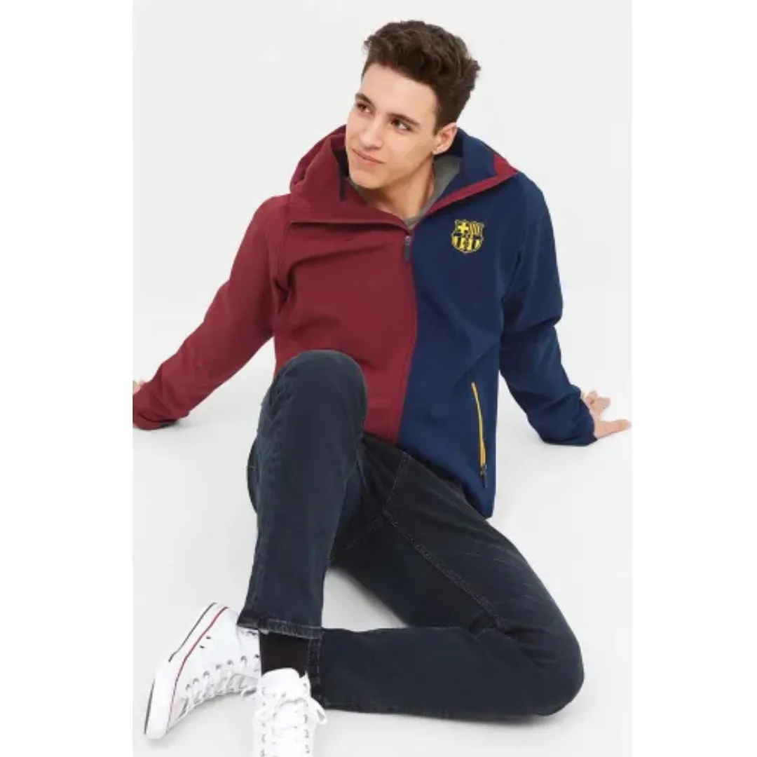 FC Barcelona Softshell bi-colour jacket Keychain Teflon Coated Fabric