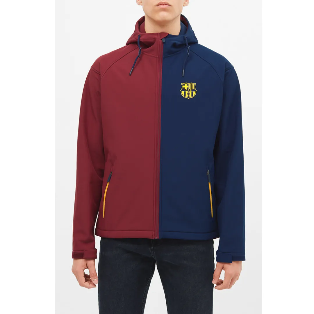 Core Vent Zones Regular-fit FC Barcelona Softshell bi-colour jacket