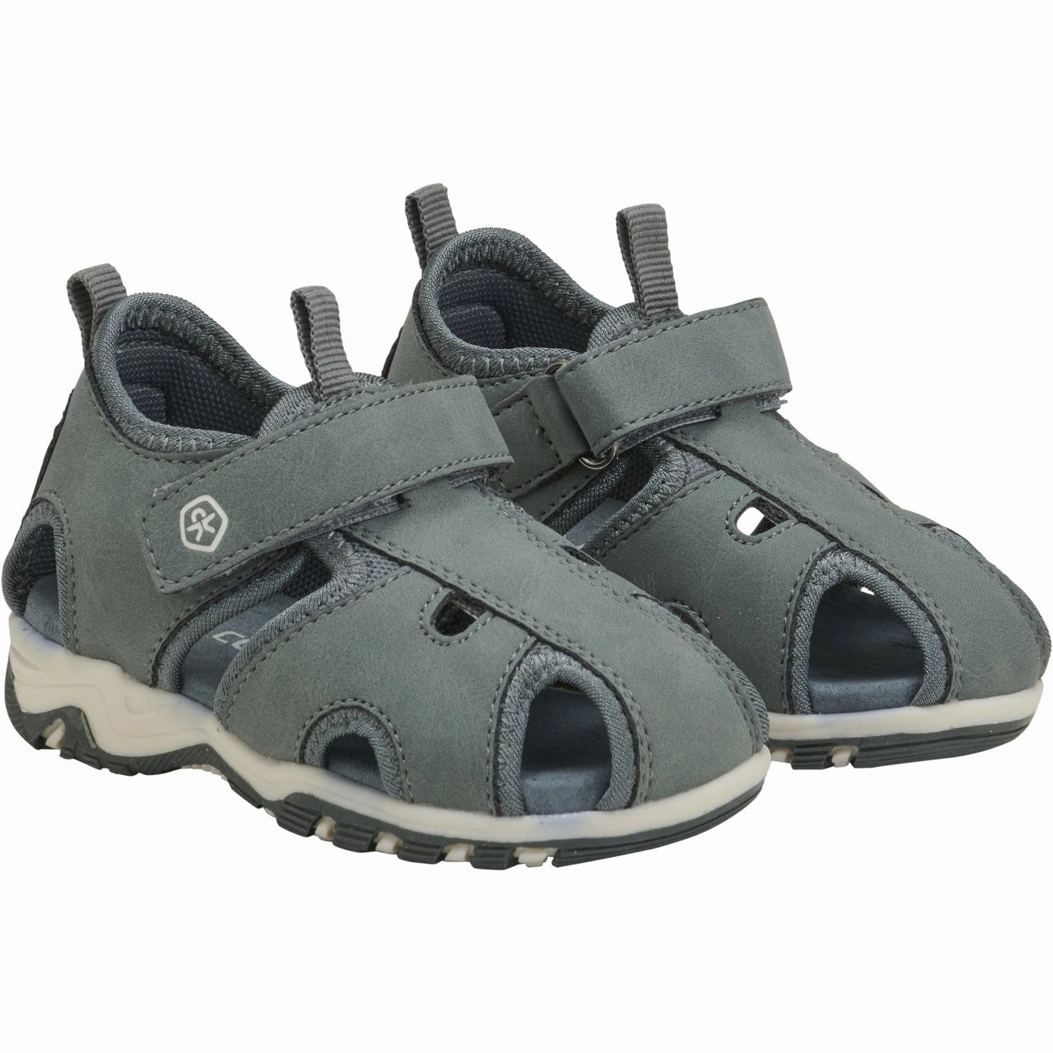 Color Kids Balsam Green Baby Sandals W. Velcro Strap UV Resistant Webbing