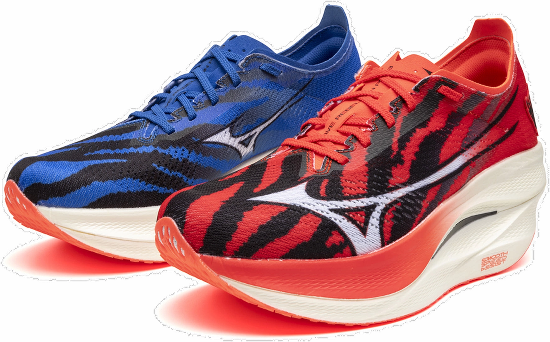 Adaptive Torsion System Mizuno Wave Rebellion Pro 3 Running Shoes - Red