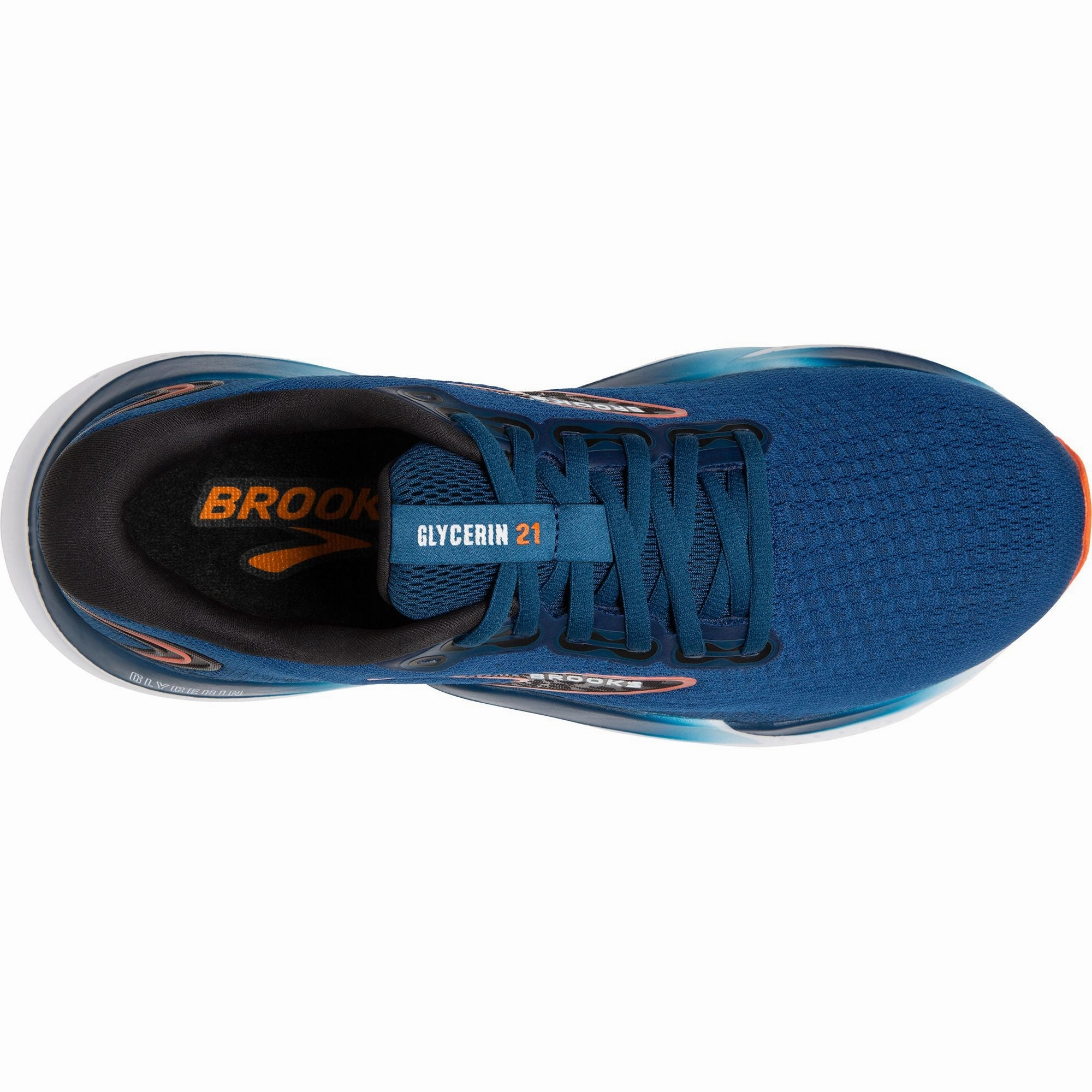 Outdoor - exercise American football shoes Brooks Glycerin 21 WIDE FIT Mens Running Shoes - Blue