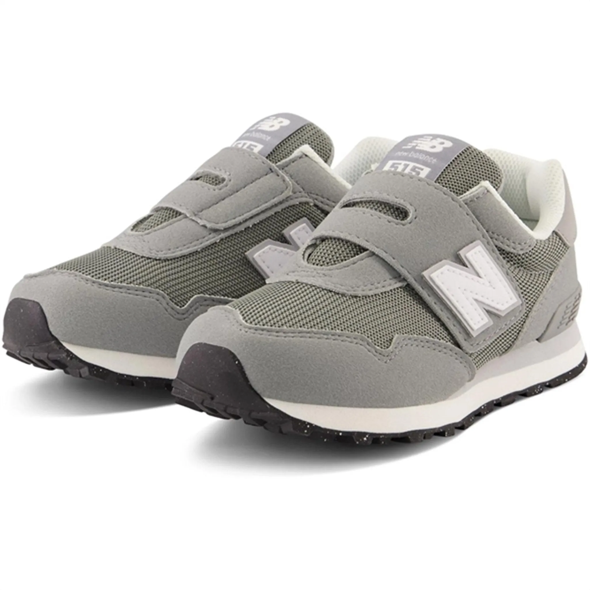 Comfortable Insole Sporty Casual New Balance 515 Hook & Loop Sneakers Kids Slate Grey