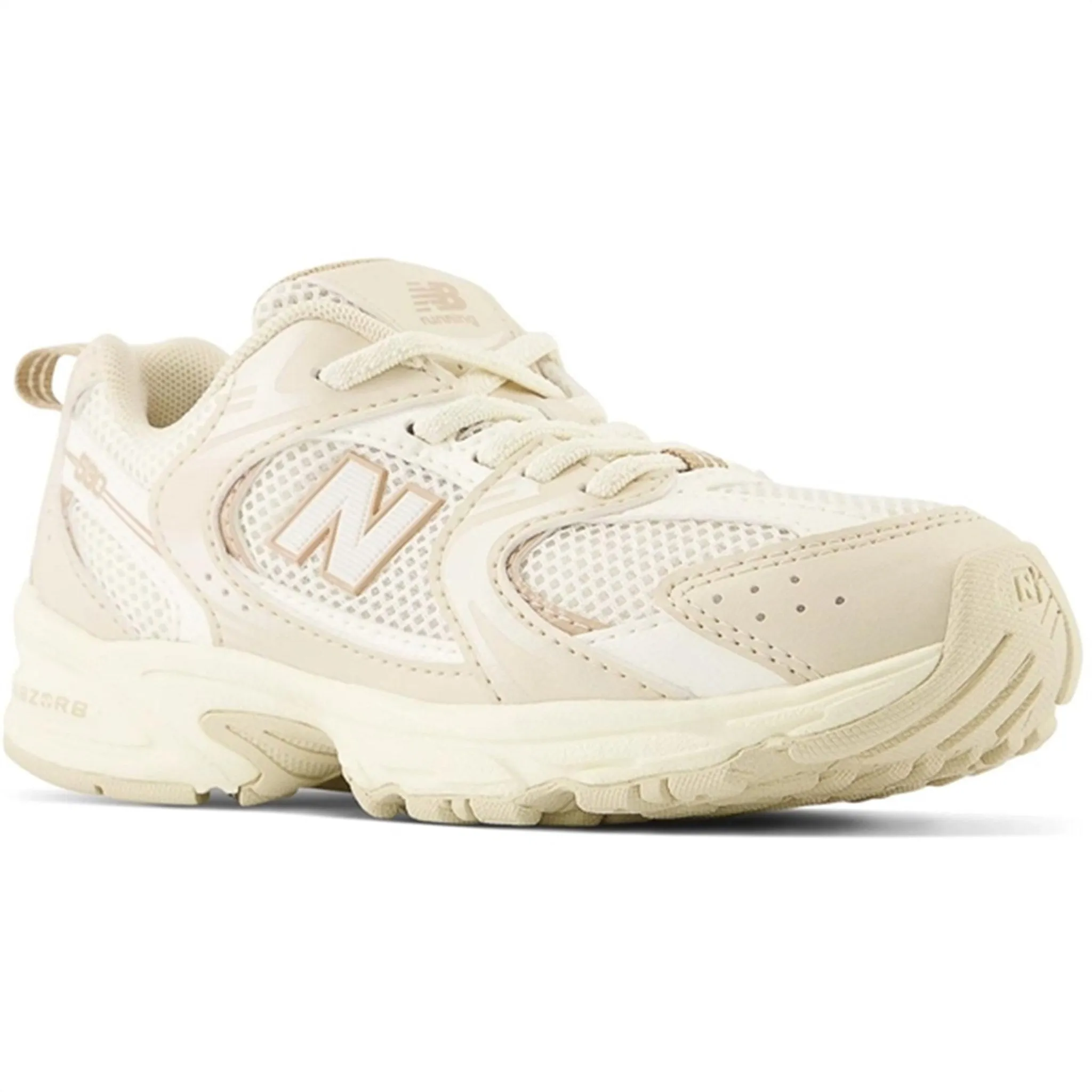 New Balance 530 Kids Bungee Lace Pre Bone Modern Silhouette waterproof membrane
