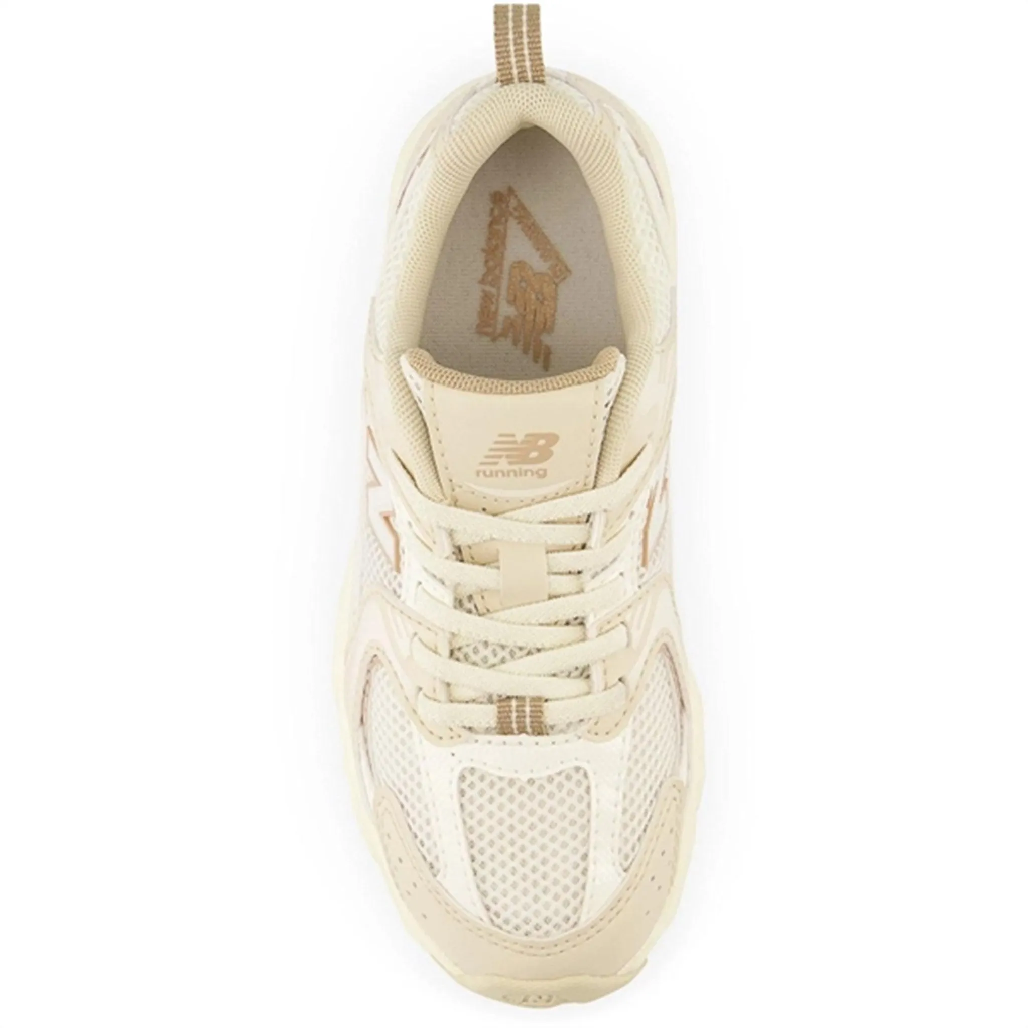 Non Irritating Seams New Balance 530 Kids Bungee Lace Pre Bone