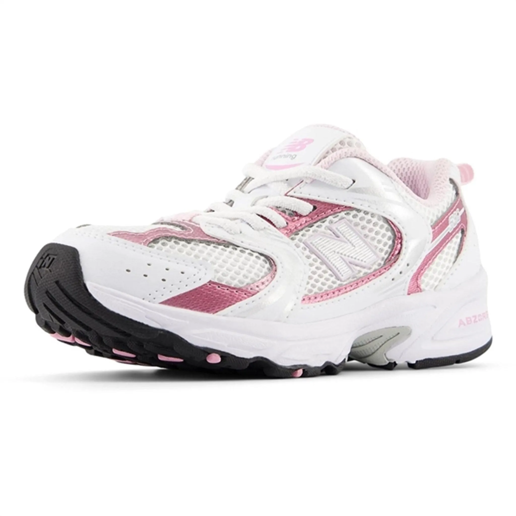 Balanced Sophisticated piece New Balance 530 Kids Bungee Lace Sneakers White