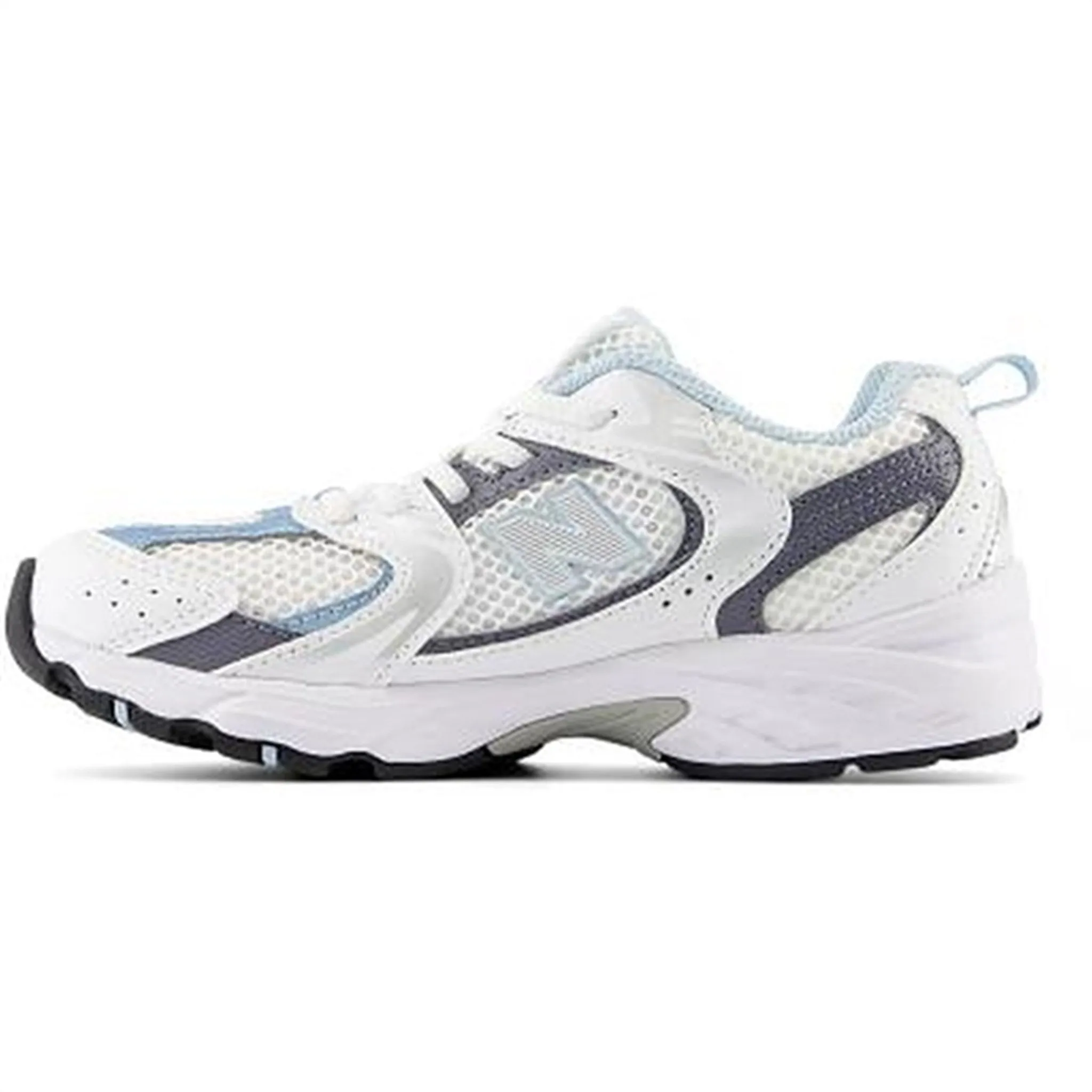 New Balance 530 Kids Bungee Lace Sneakers White Ankle Cushioning