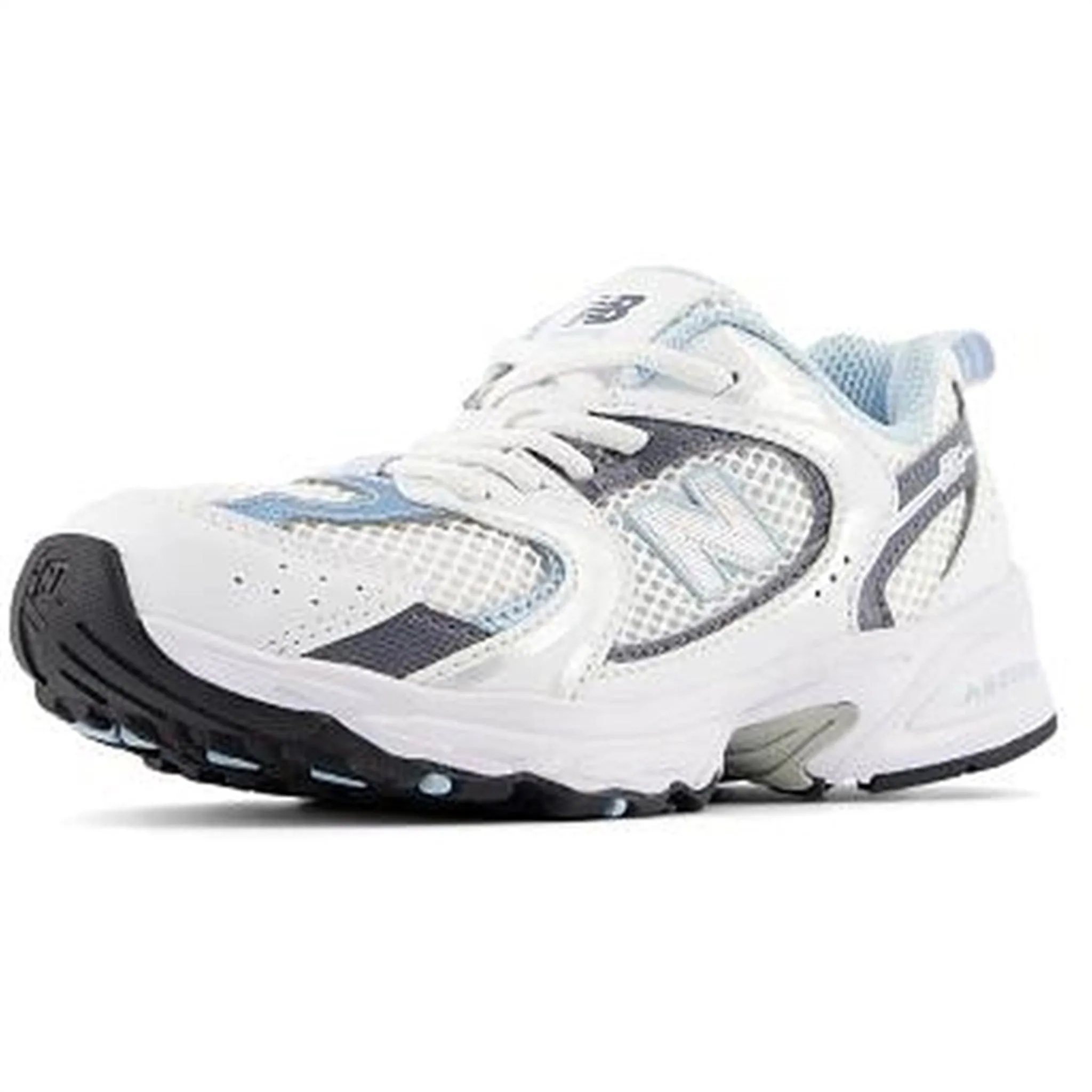 New Balance 530 Kids Bungee Lace Sneakers White Neutral Fit