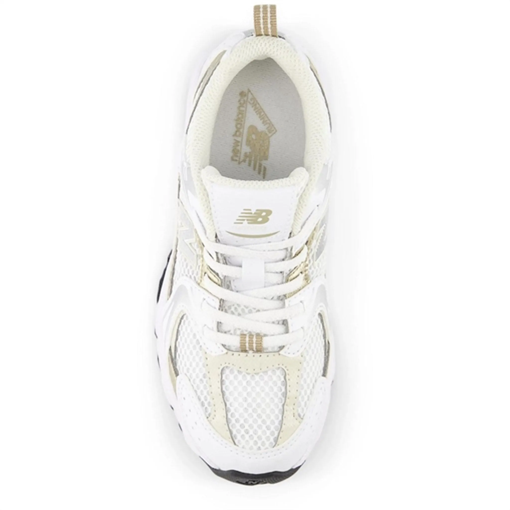 Flexible Grooves New Balance 530 Kids Bungee Lace Sneakers White