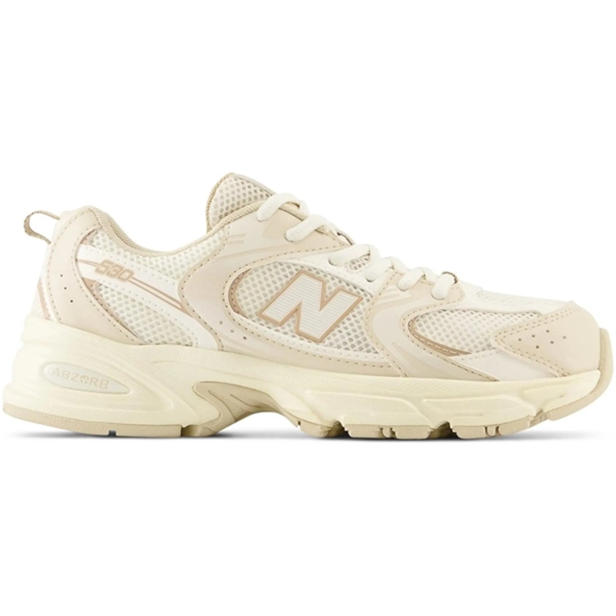 Upgraded look New Balance 530 Kids Grade Bone