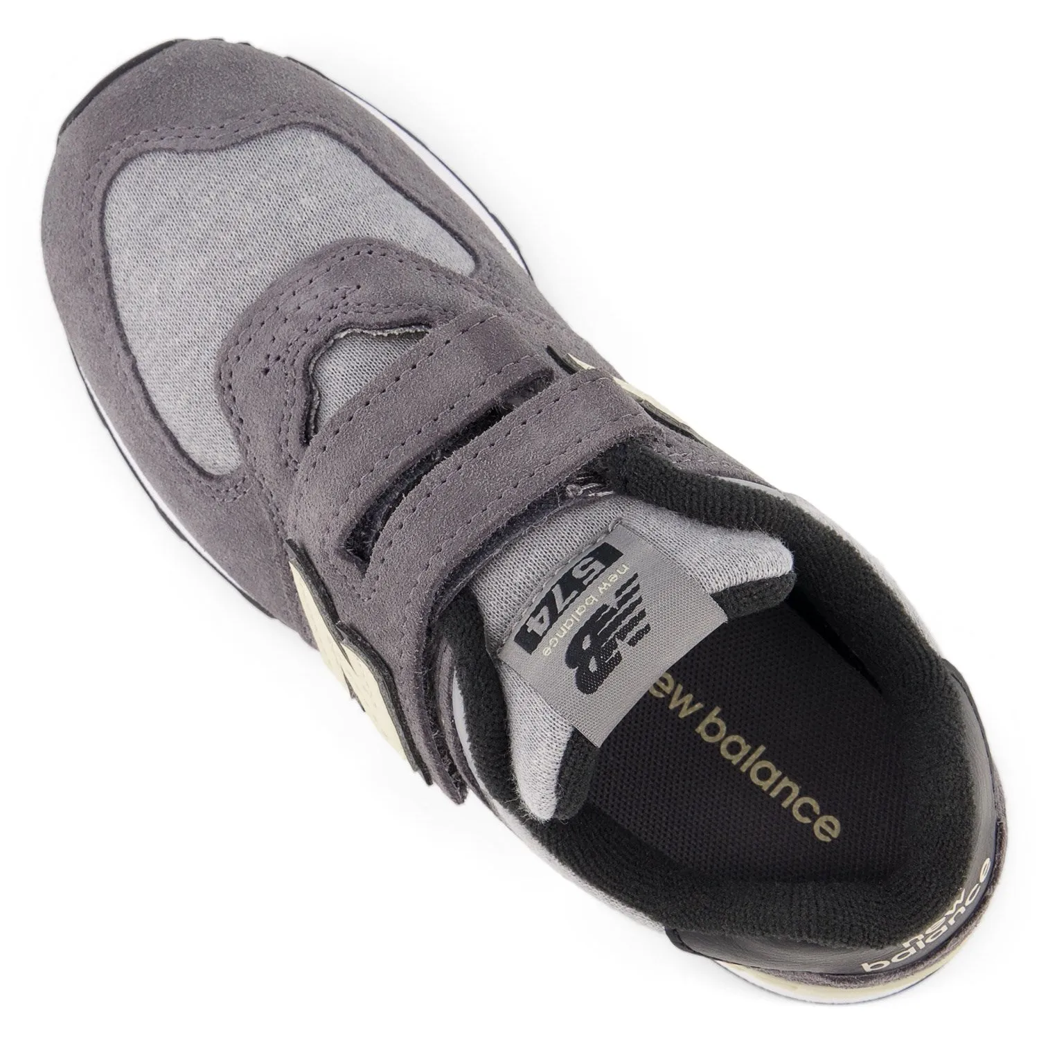 No Tie New Balance 574 Kids Hook & Loop Sneakers Magnet