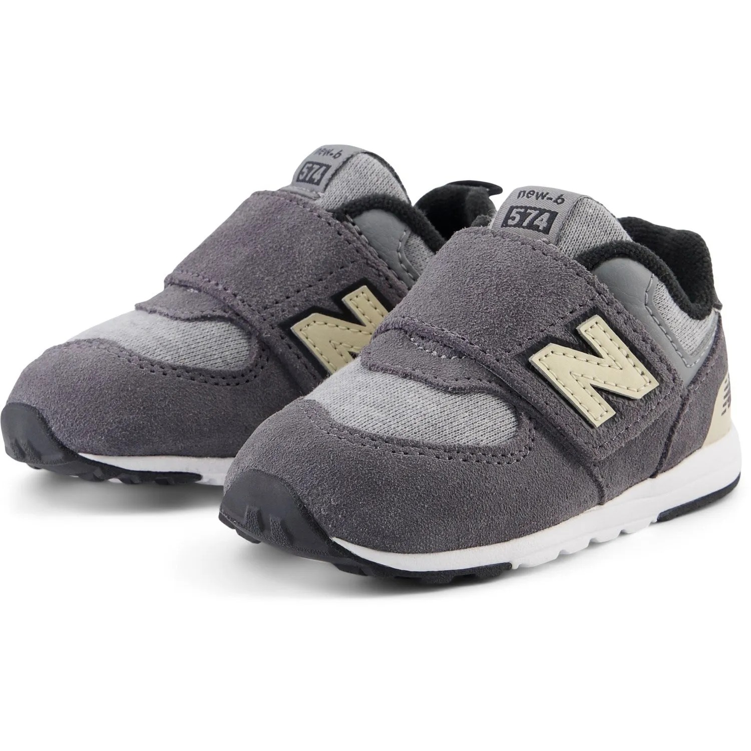 Thermal Regulating Lining Athletic Touch New Balance 574 NEW-B Hook & Loop Sneakers Magnet