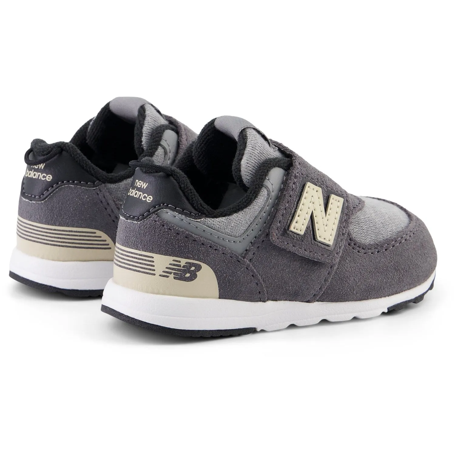 lightweight foam New Balance 574 NEW-B Hook & Loop Sneakers Magnet