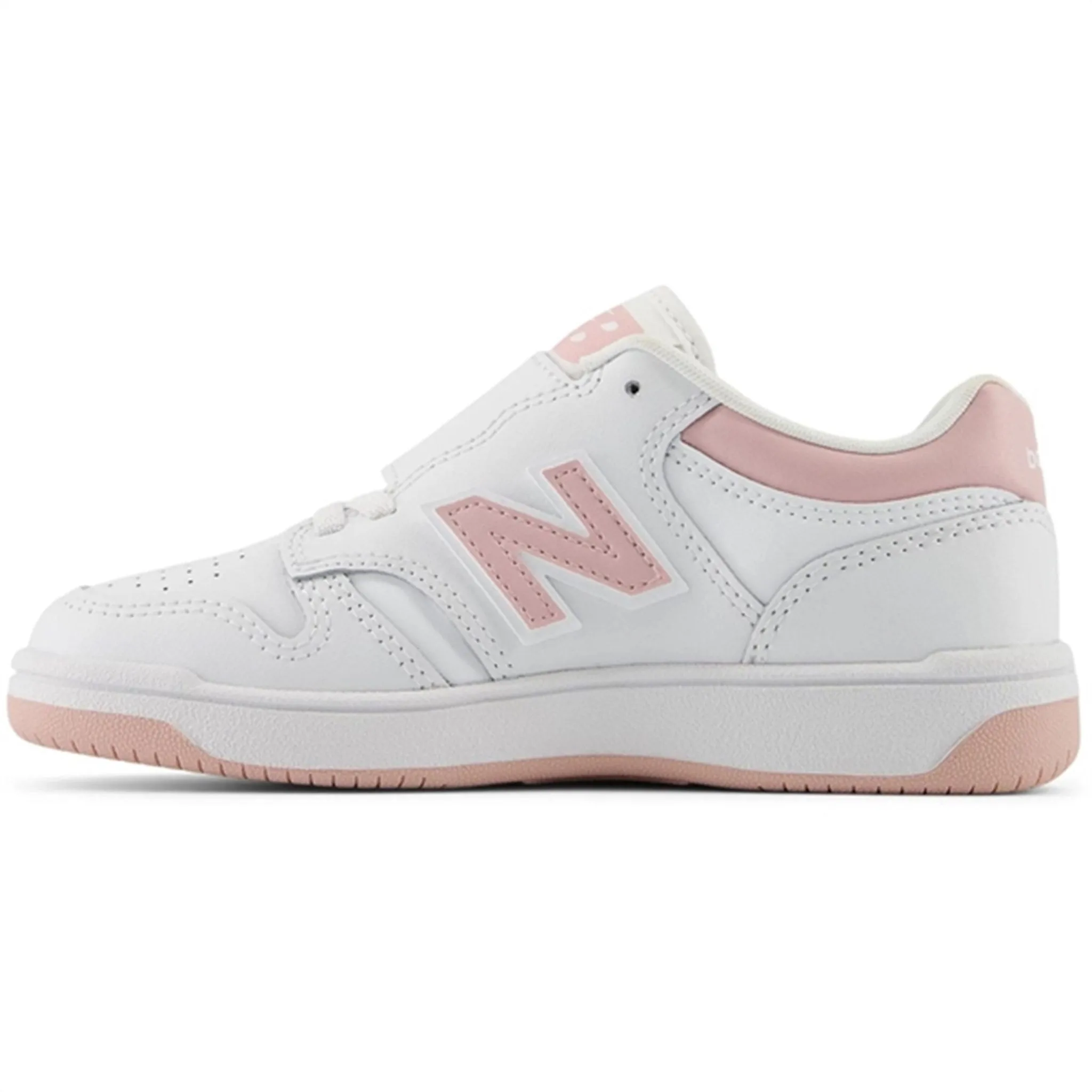 New Balance BB480 Kids Sneakers White Durable flexibility Stable Step