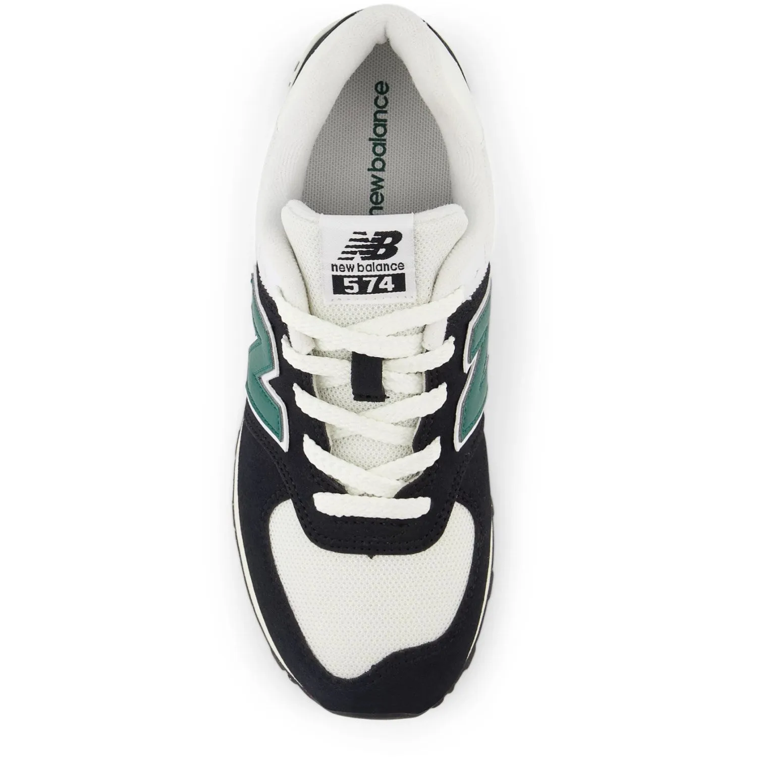 Simple Match New Balance Black 574 Kids Lace Sneakers