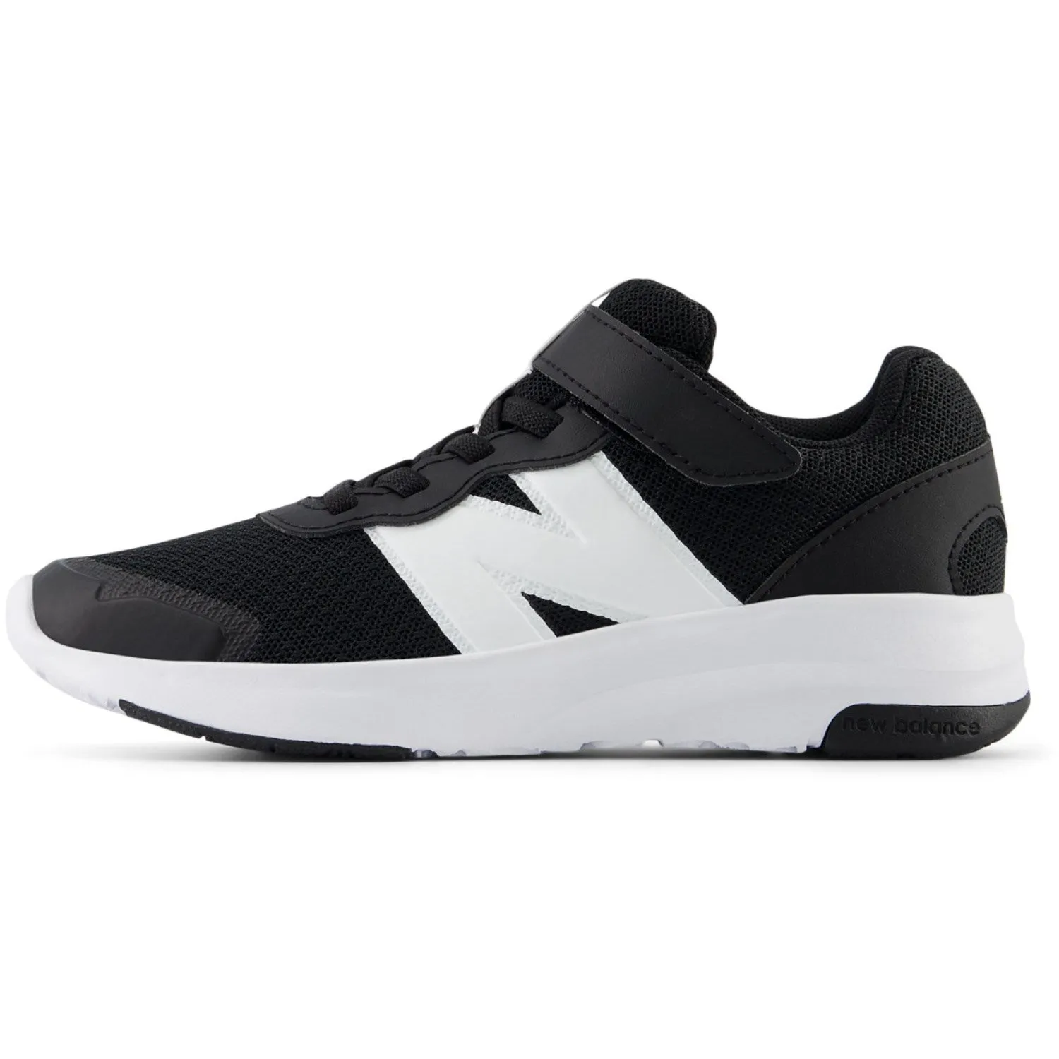 Shock Diffusing Midsole Reinforced toe cap New Balance Black New Balance FreshFoam 578 Kids Bungee Lace With Top Strap