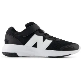 New Balance Black New Balance FreshFoam 578 Kids Bungee Lace With Top Strap Bounce Walk