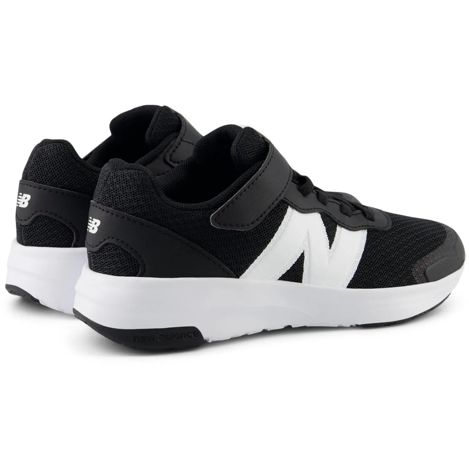New Balance Black New Balance FreshFoam 578 Kids Bungee Lace With Top Strap Casual cushioning