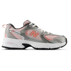 New Balance Dark Silver Metallic New Balance 530 Kids Lace Modern Outfit