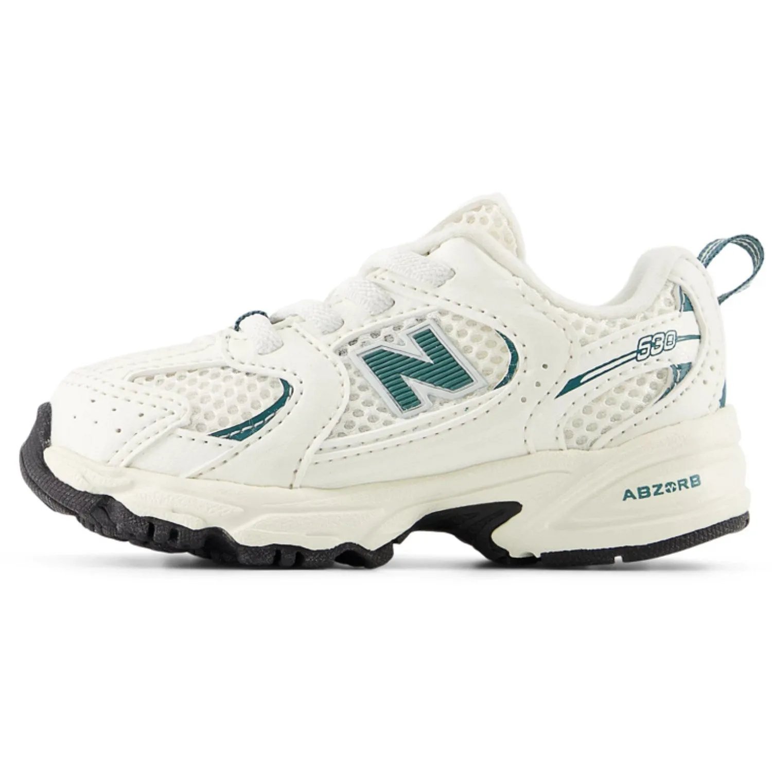All Purpose New Balance Sea Salt 530 Kids Bungee Lace Sneakers