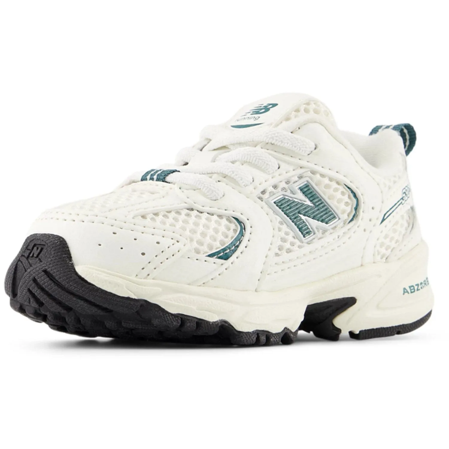 New Balance Sea Salt 530 Kids Bungee Lace Sneakers Cushioned