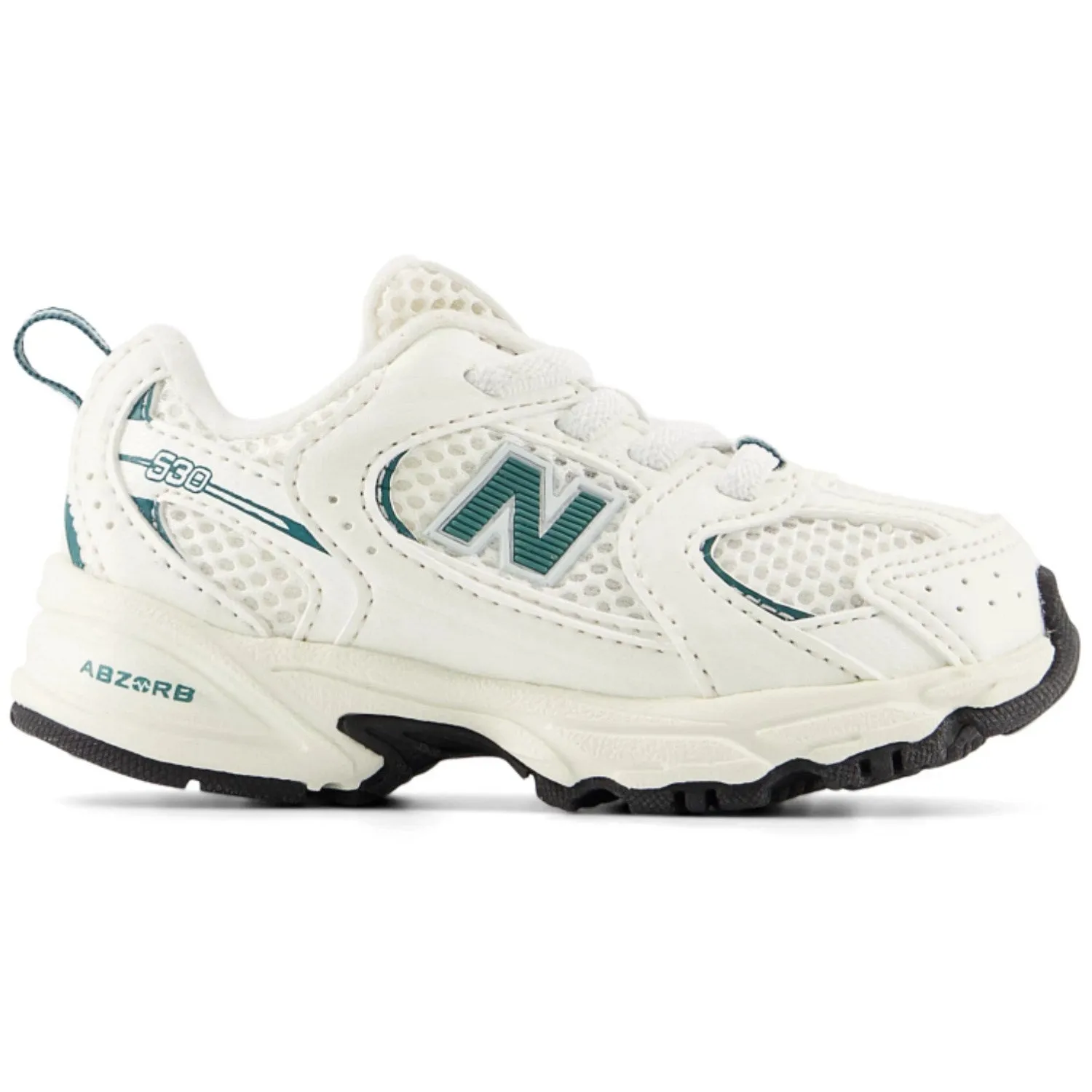 New Balance Sea Salt 530 Kids Bungee Lace Sneakers Fresh stability Slim Shape