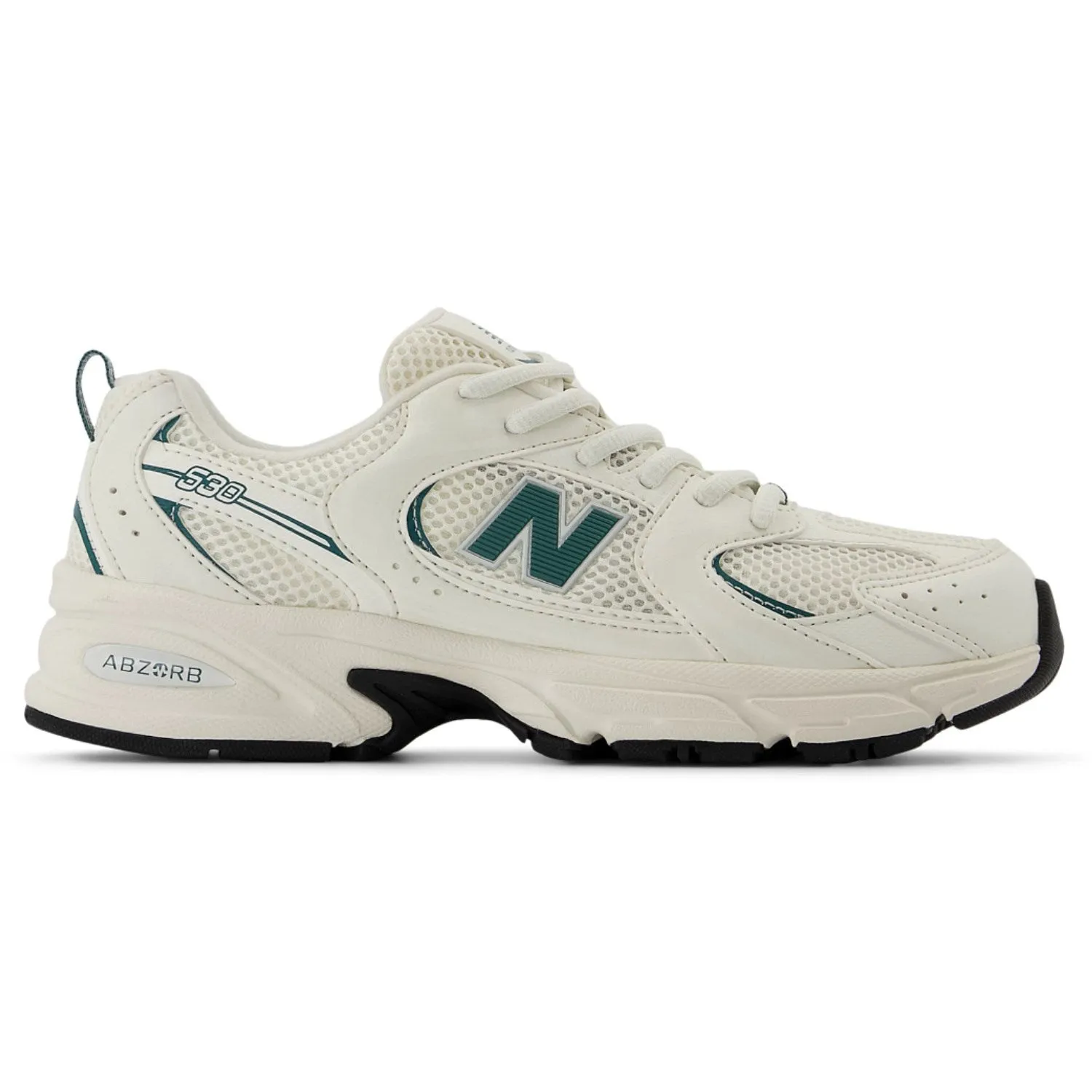 Flexible Midsole Pressure Relief Zones New Balance Sea Salt 530 Kids Lace Sneakers