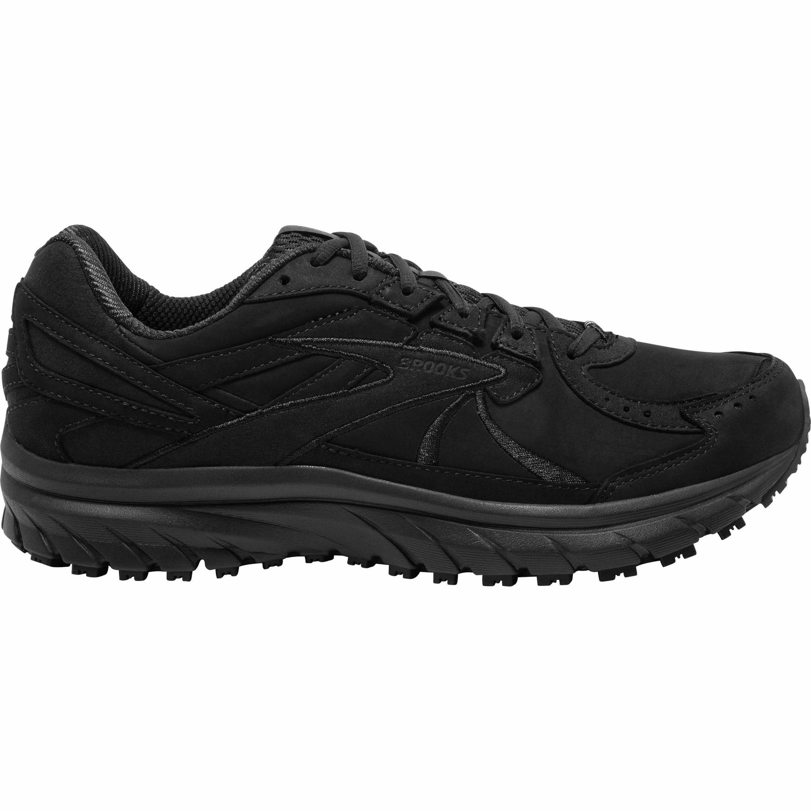 diabetic - friendly Foldable Design Brooks Zeal Walker Mens Walking Shoes - Black
