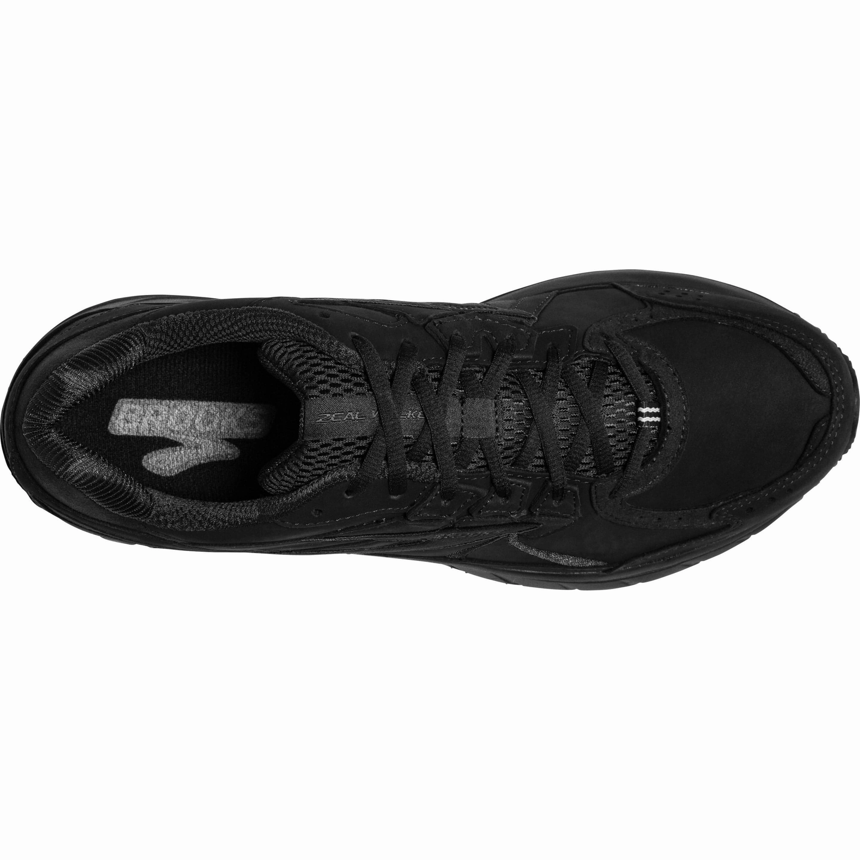 Combining Brooks Zeal Walker Mens Walking Shoes - Black