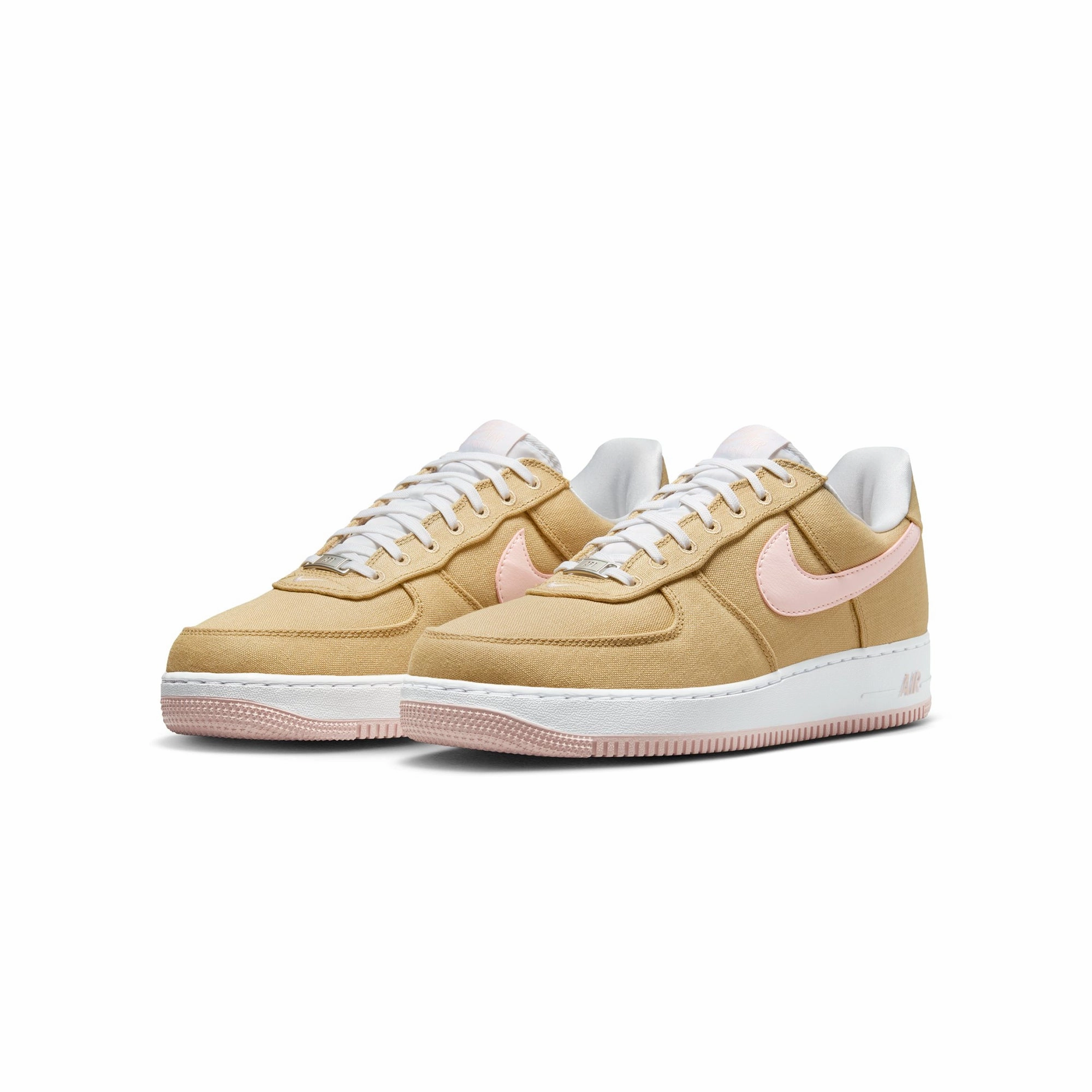 LeatherUpper Short distance speed Nike Mens Air Force 1 Low Retro "Linen" Shoes