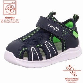 Superfit Wave Sandals Blue/Lightgreen Ultra Light Cushioning Elastic