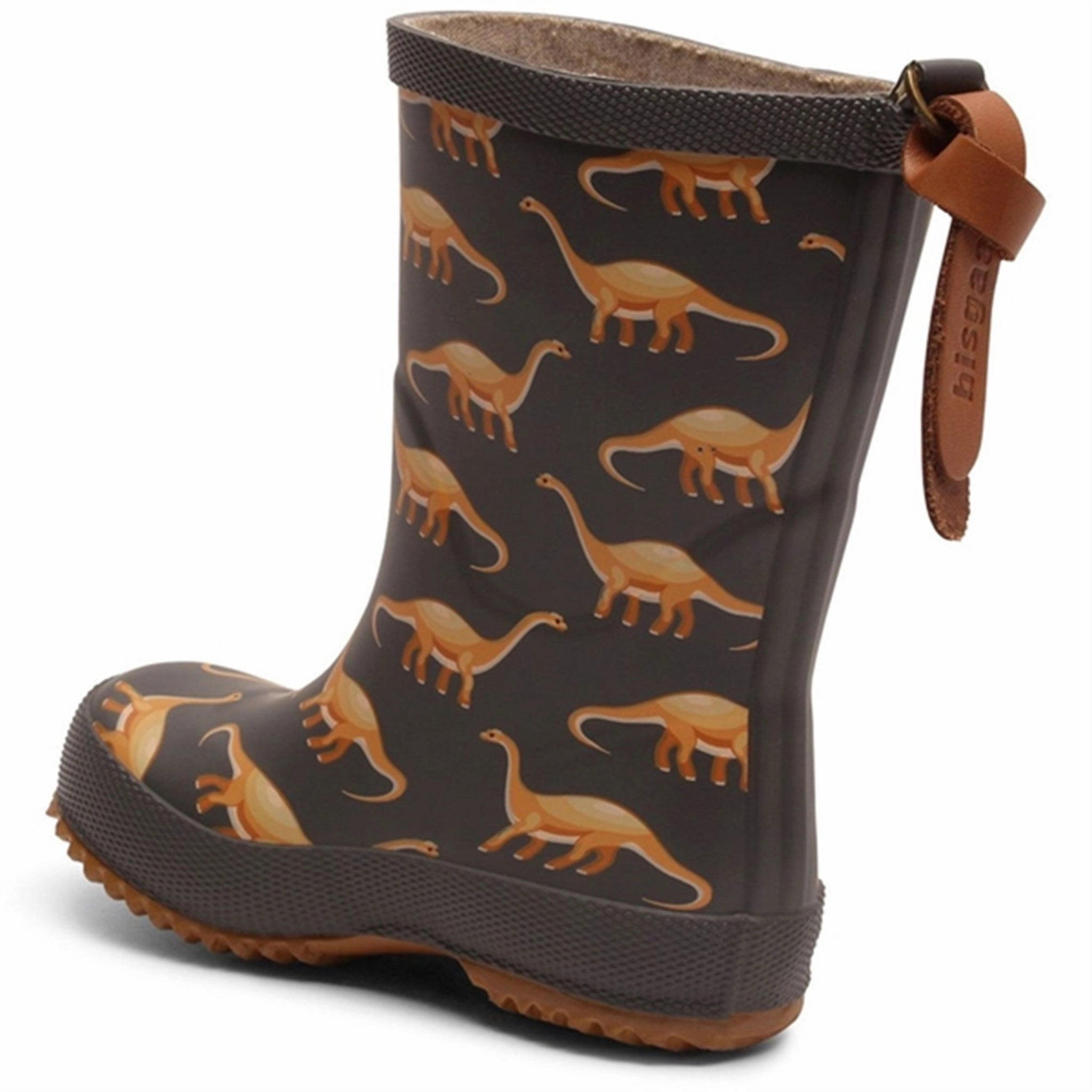 Mud Defense Italian Glam Bisgaard Basic Rubber Boots Camel Dinos