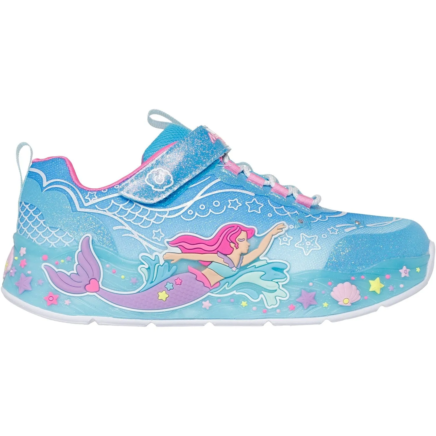 Skechers Mermaid Dreams Sneakers Light Grip TPU Stability Cage