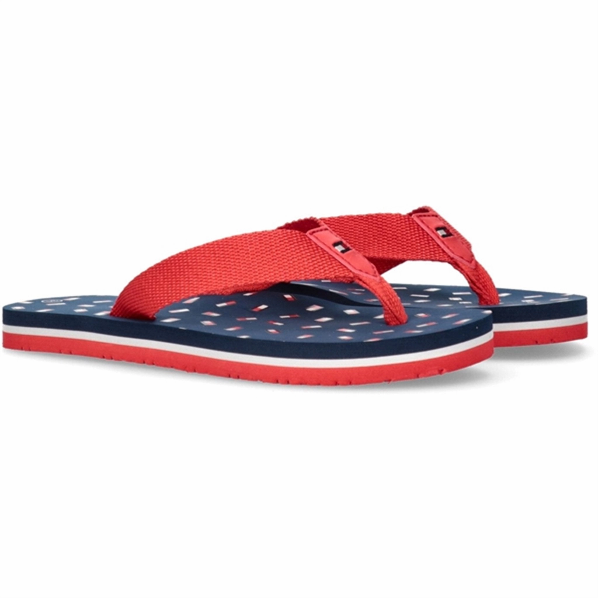 Dual Density Midsole Layer Daily Basic Tommy Hilfiger Flag Flip Flop Red/Blue