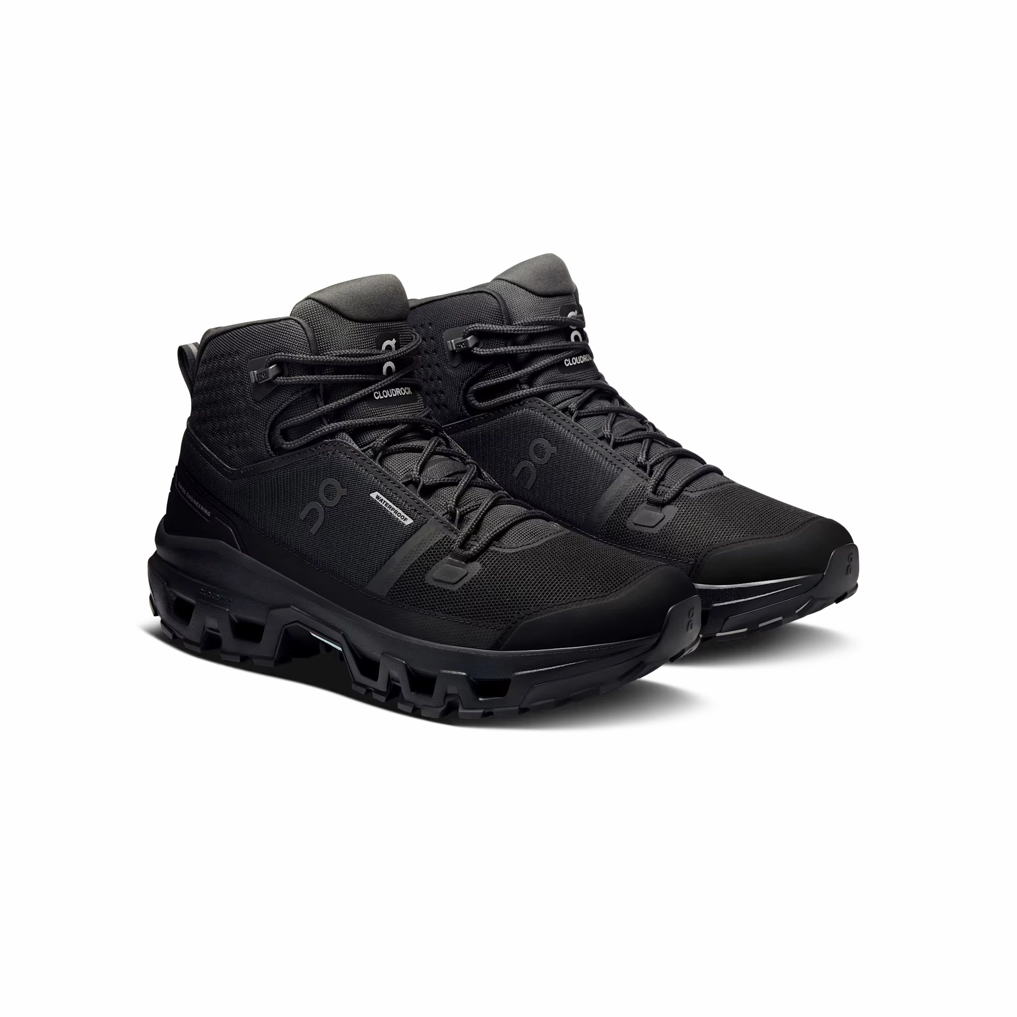 On Running Mens Cloudrock Mid WP Shoes SyntheticLeather