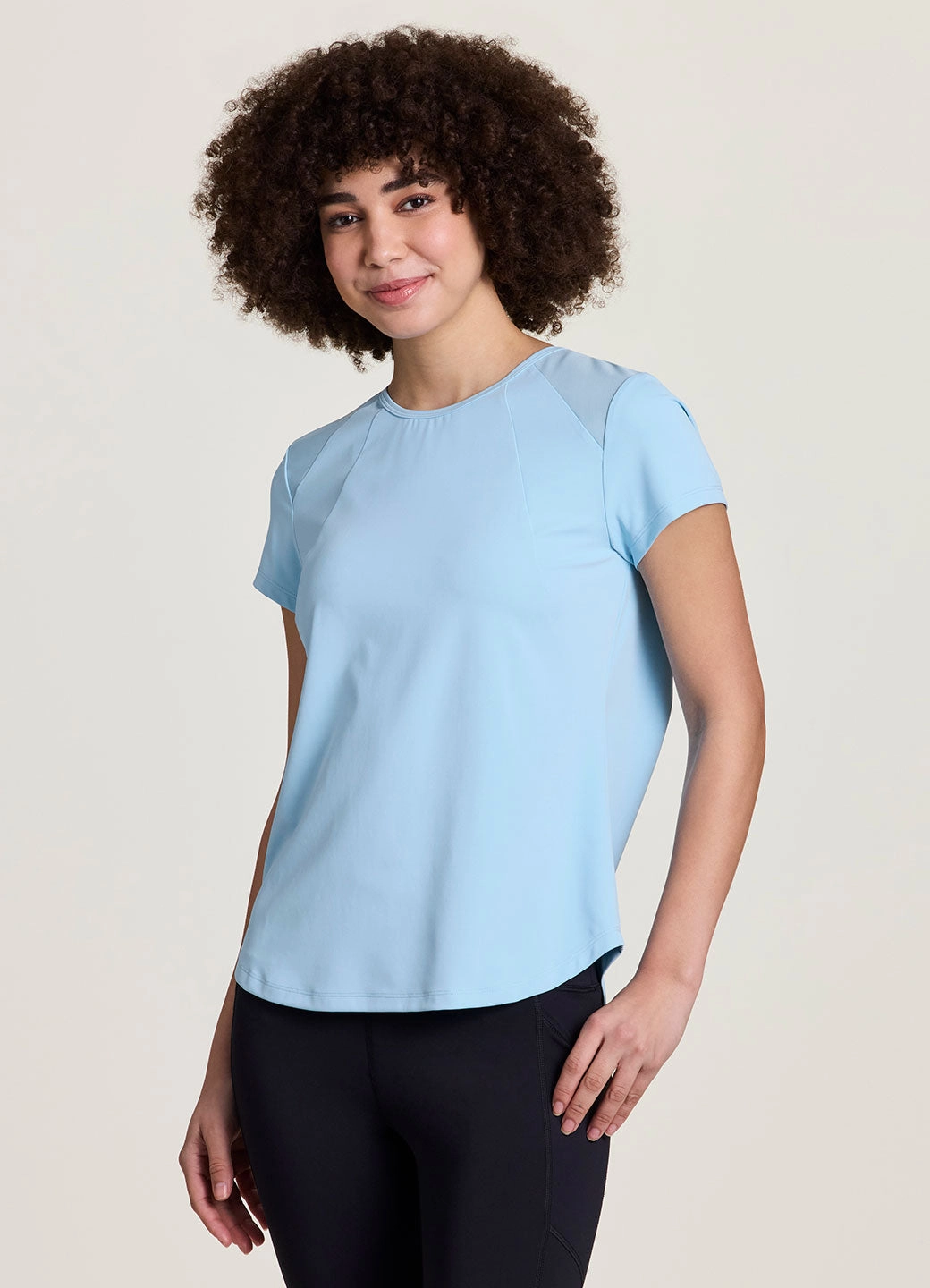 Cashmere combination Solid Color On The Run Tee