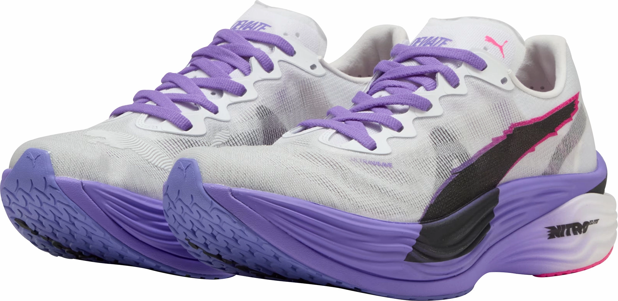 stretchy - straps Puma Deviate Nitro Elite 3 Womens Running Shoes - White
